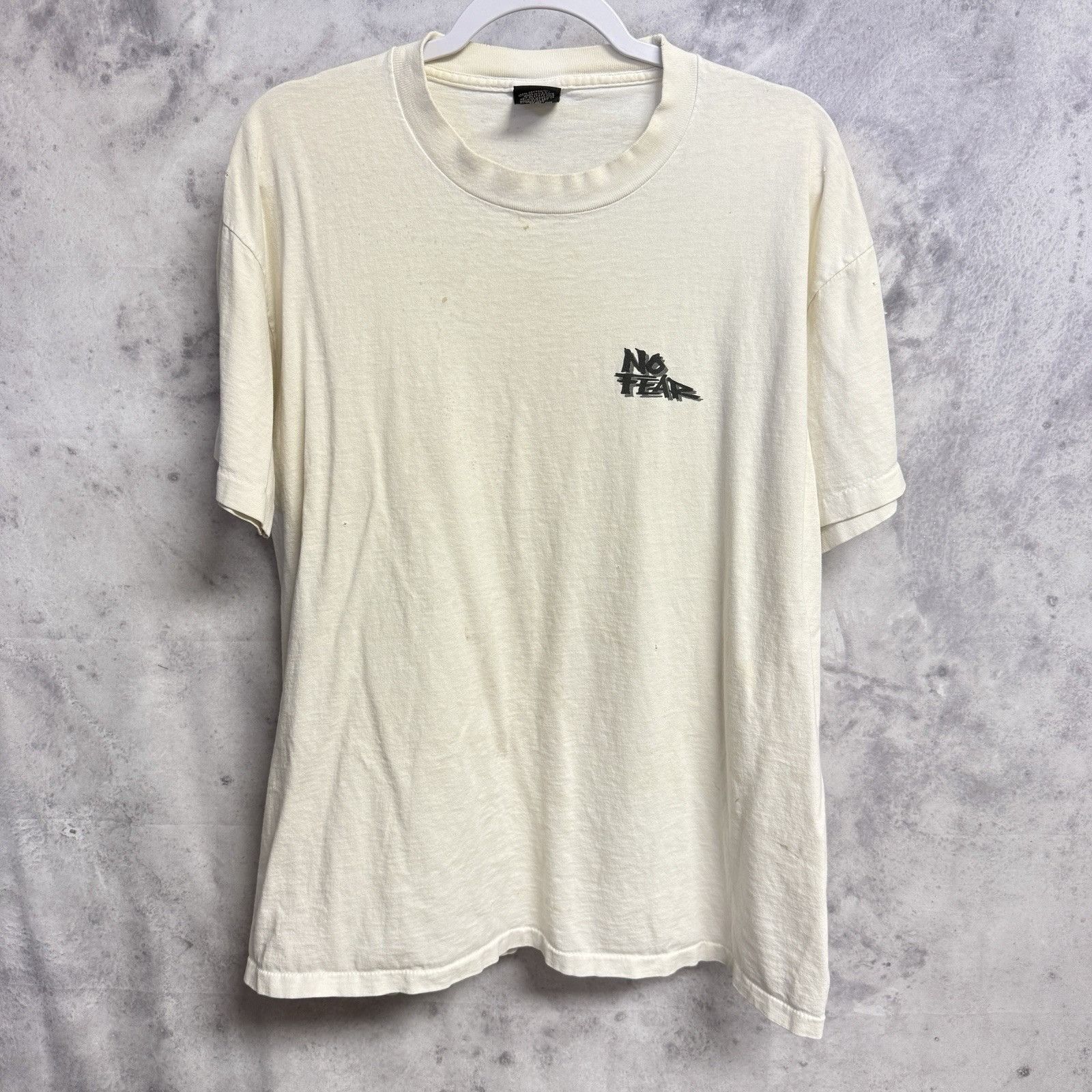 No Fear Vintage No Fear Baseball T Shirt Mens XL White Y2k 90s Size US XL / EU 56 / 4 - 3 Thumbnail