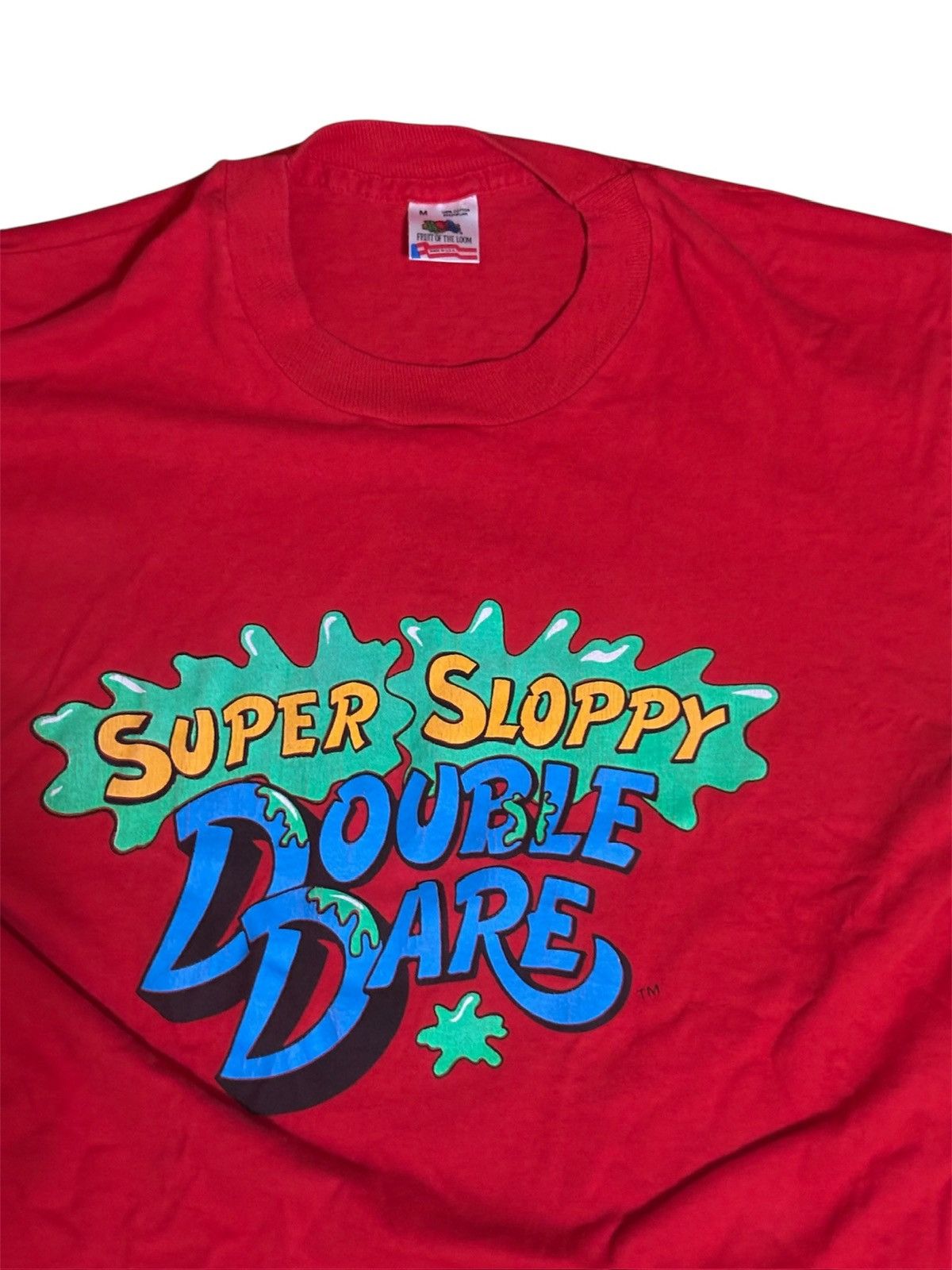 Vintage 1990s Nickelodeon double dare T shirt Size US M / EU 48-50 / 2 - 3 Thumbnail