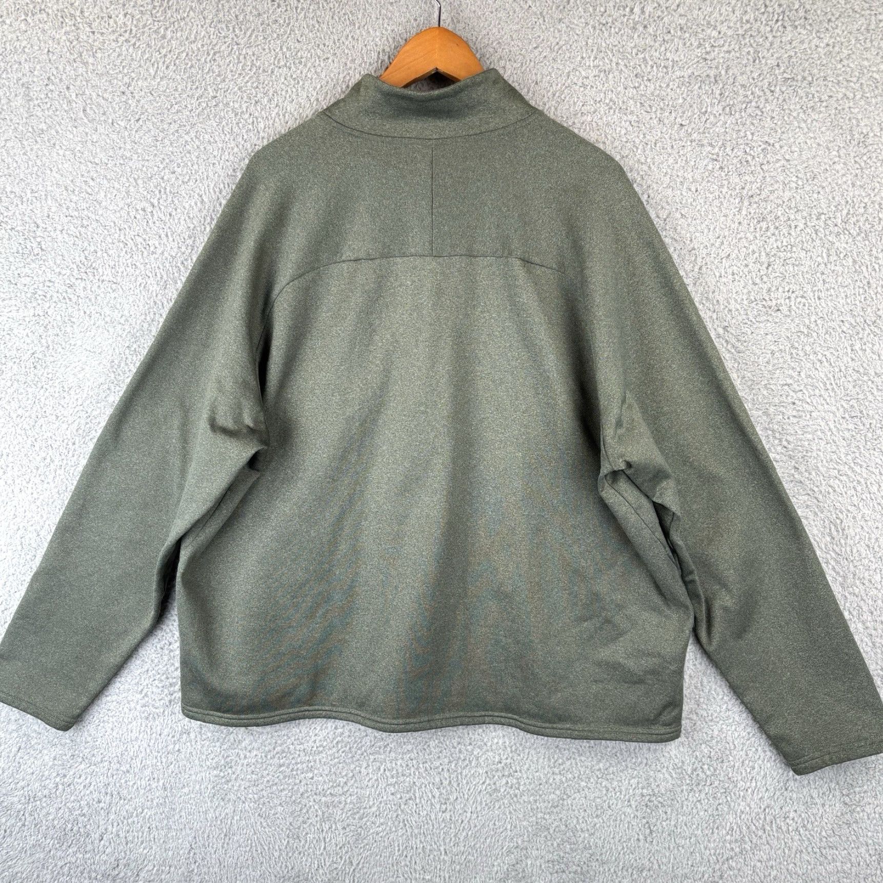 Vintage LL Bean Mountain Tech Fleece 1/2 Zip Jacket Men’s 2XL Olive Green Pullover Active Regular Size US XXL / EU 58 / 5 - 4 Thumbnail