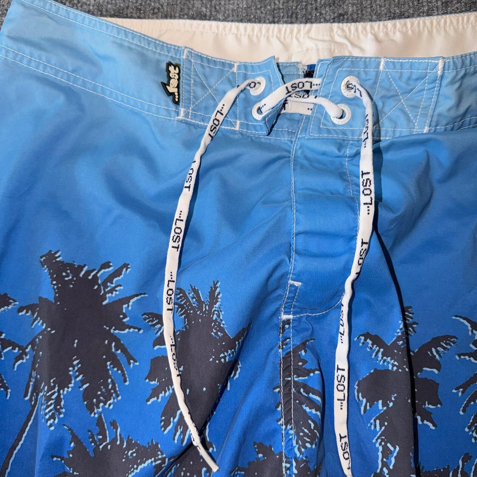 Billabong LOST Enterprises Grail Pinup Girl Board Shorts Blue Mens LG Size US 34 / EU 50 - 4 Thumbnail
