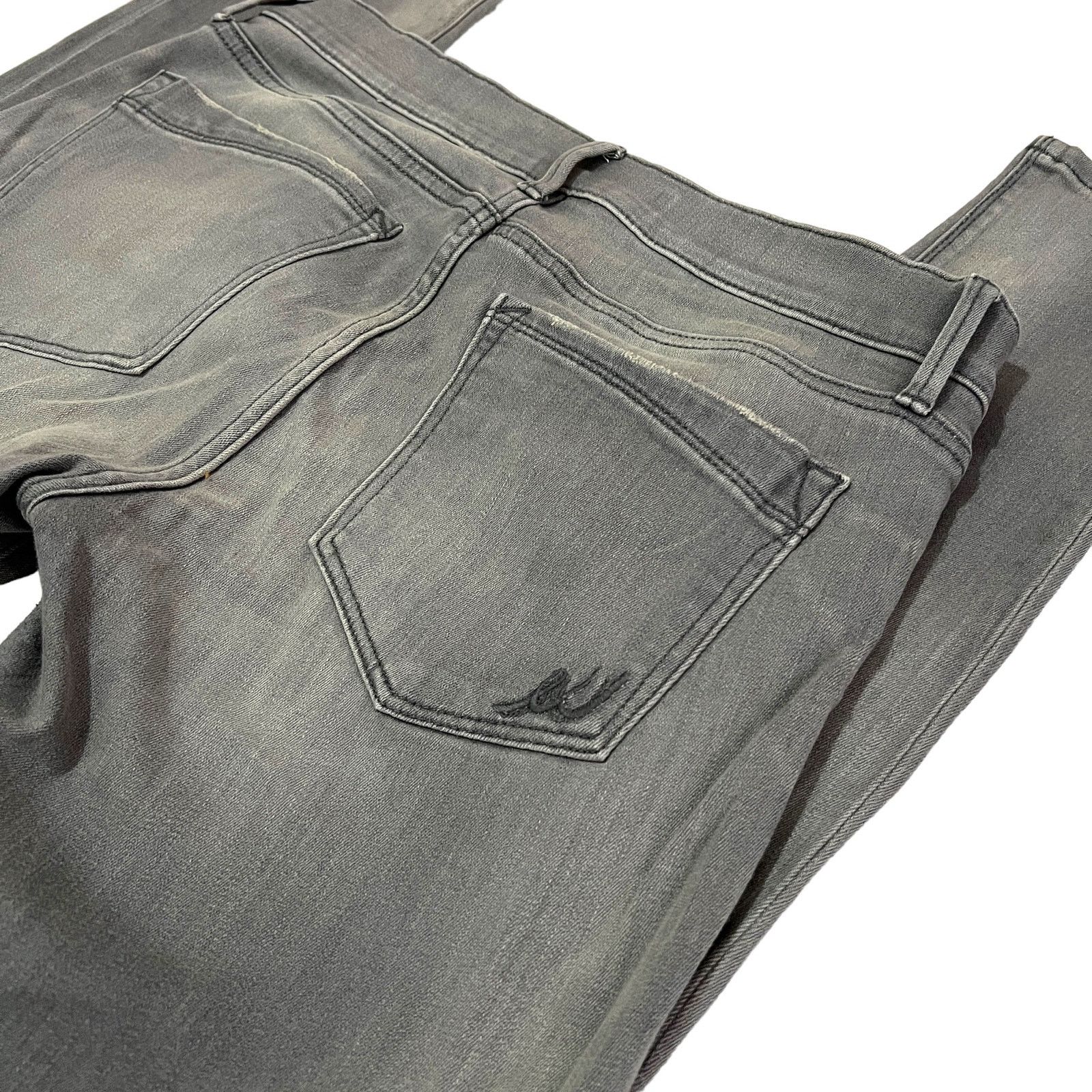 Express Light Gray Mid Rise Legging Jegging Stretch Jeans Size 34" / US 12 / IT 48 - 10 Thumbnail
