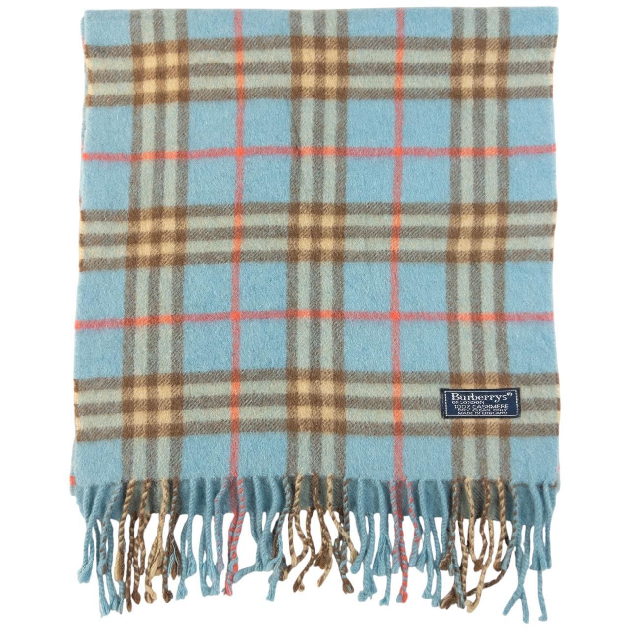 Burberry Vintage Burberry Nova Check Tassel Scarf Size ONE SIZE - 1 Thumbnail