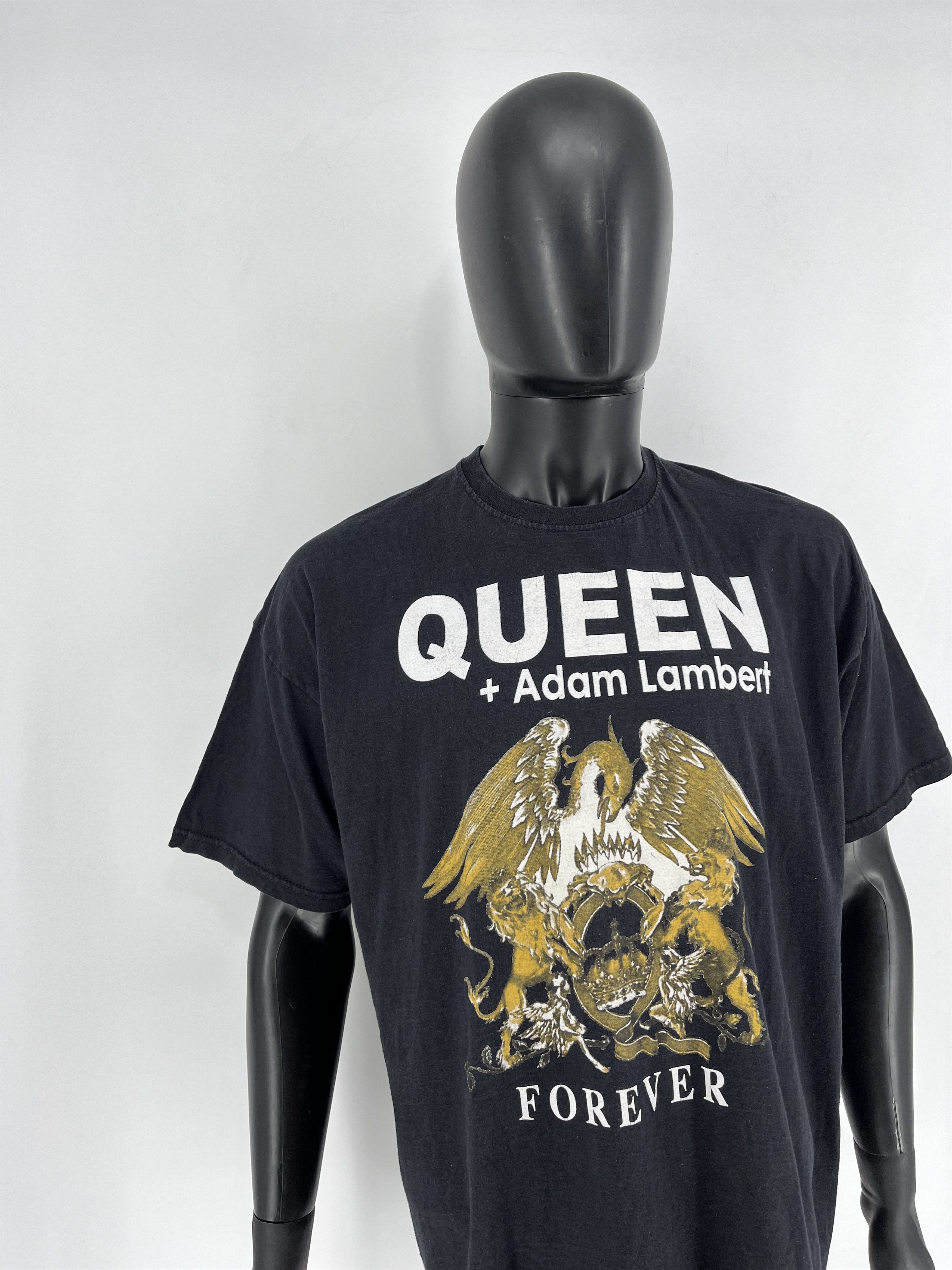 Band Tees × Vintage 2014 Queen + Adam Lambert Live in Concert Tee Punk Rock Band Size US XXL / EU 58 / 5 - 3 Thumbnail