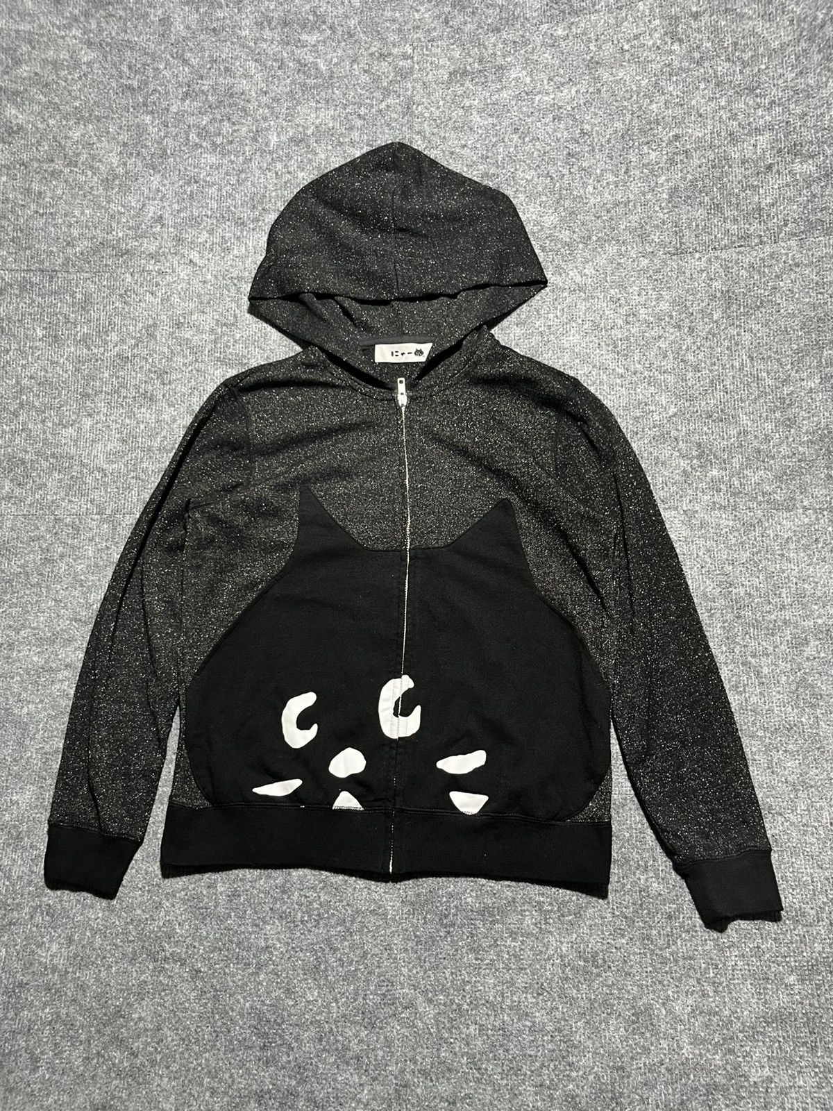 Issey Miyake × Ne-Net Ne-Net Cat Pocket Zip Up Sparkle Hoodie