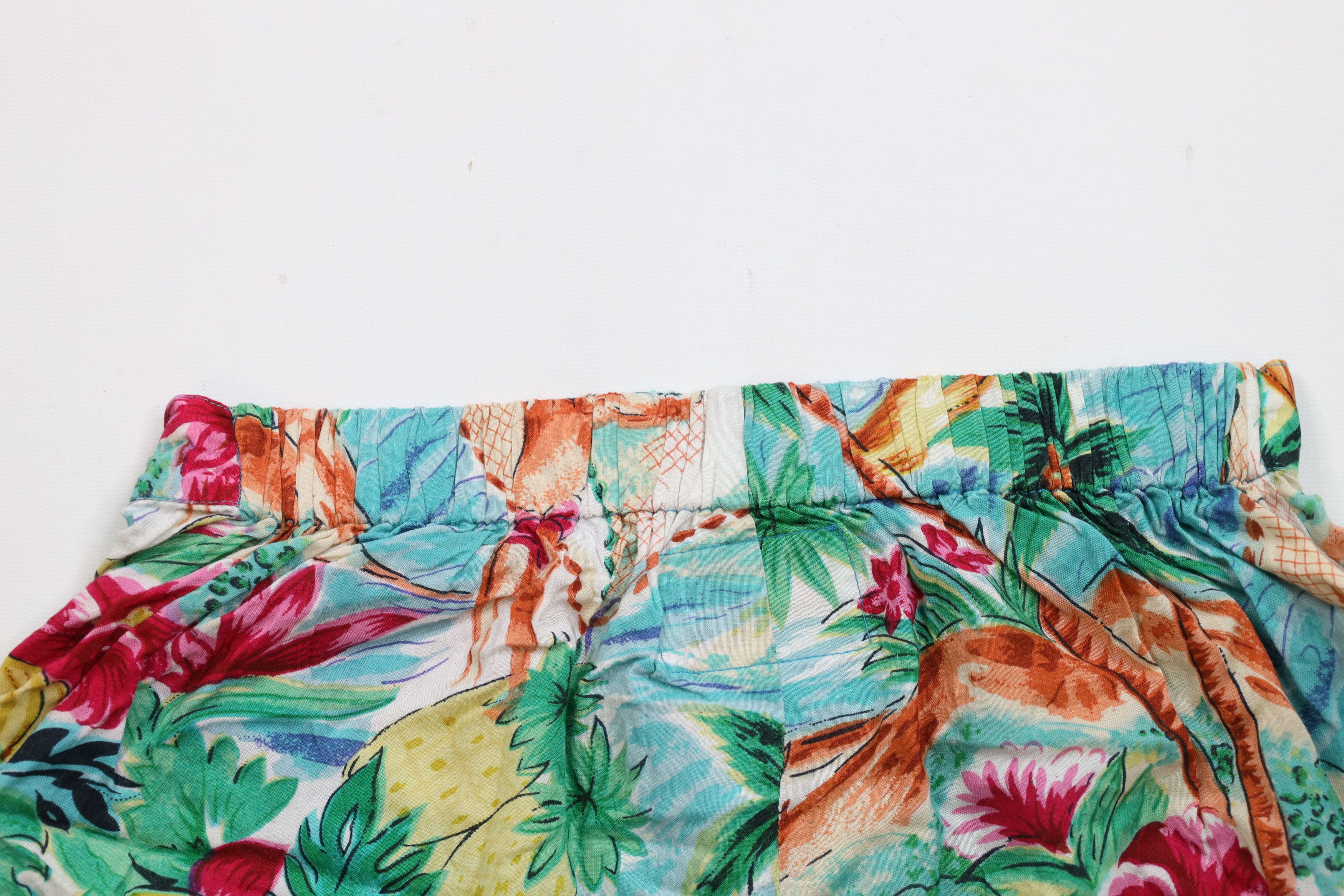 Vintage Vintage 90s Streetwear Pineapple Sailing Beach Surf Shorts Size 28" / US 6 / IT 42 - 9 Thumbnail