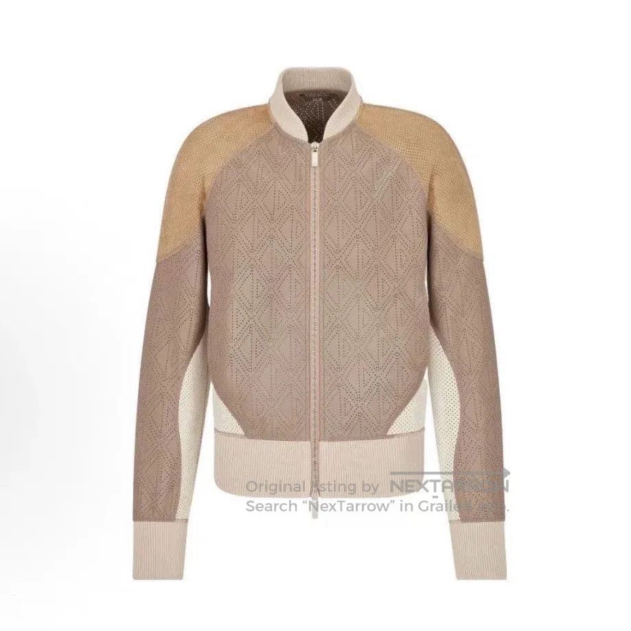 Dior dior color-blocking openwork leather jacket. Size US L / EU 52-54 / 3 - 2 Thumbnail