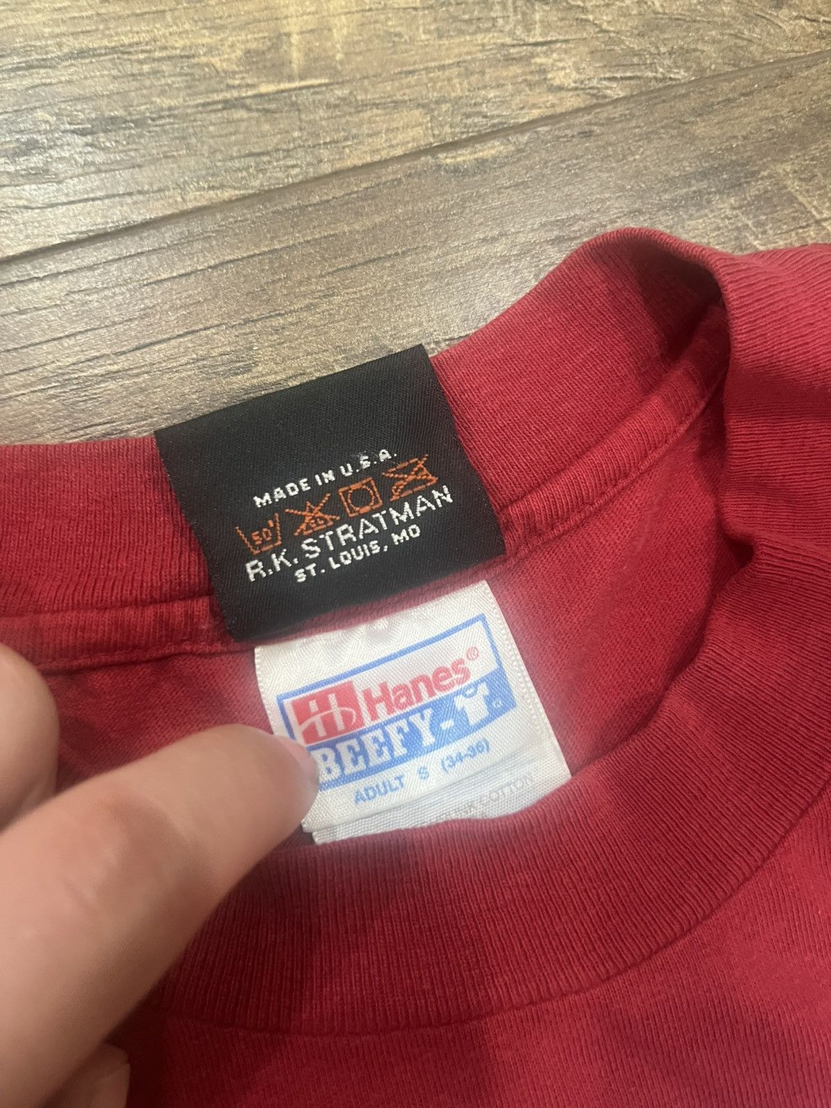 Harley Davidson Vintage 1997 Harley Davidson Laconia Tee Shirt - Red - Small Size US S / EU 44-46 / 1 - 6 Thumbnail