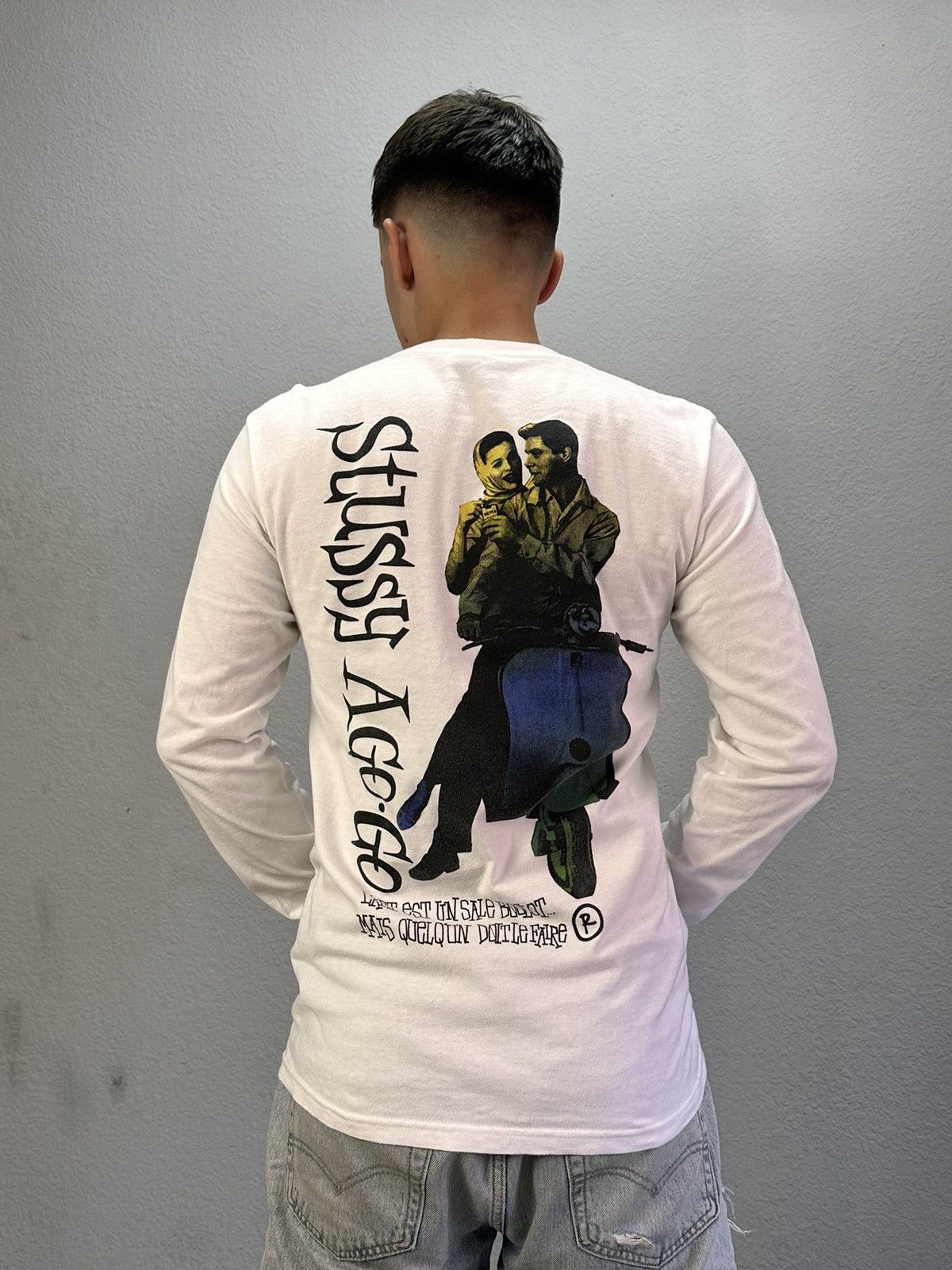 Japanese Brand × Stussy × Vintage Vintage Stussy Longsleeve Y2K streetwear sk8 faded tee Size US S / EU 44-46 / 1 - 1 Thumbnail