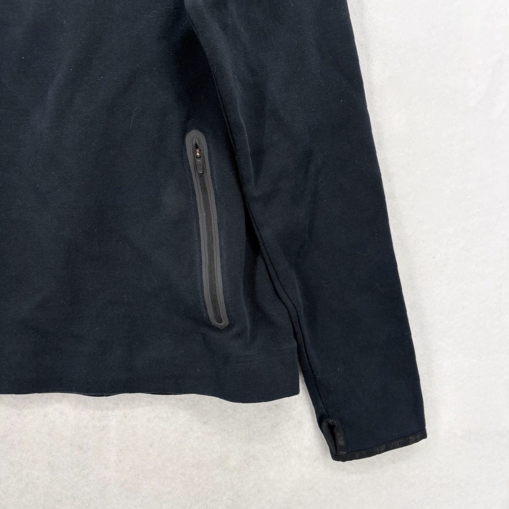 Nike Nike Sportswear Tech Fleece Funnel Hoodie Womens Large Black Pullover Zip Pocket Size L / US 10 / IT 46 - 3 Thumbnail