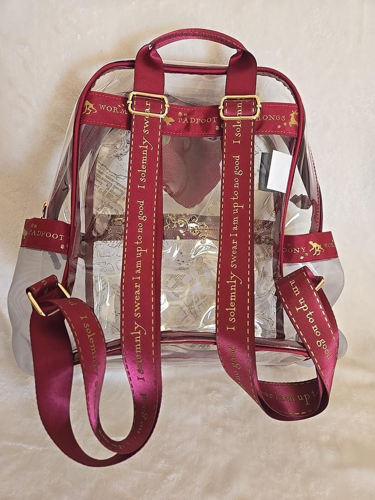 Disney Harry Potter Marauders Map Backpack Bag New Transparent Size ONE SIZE - 3 Thumbnail