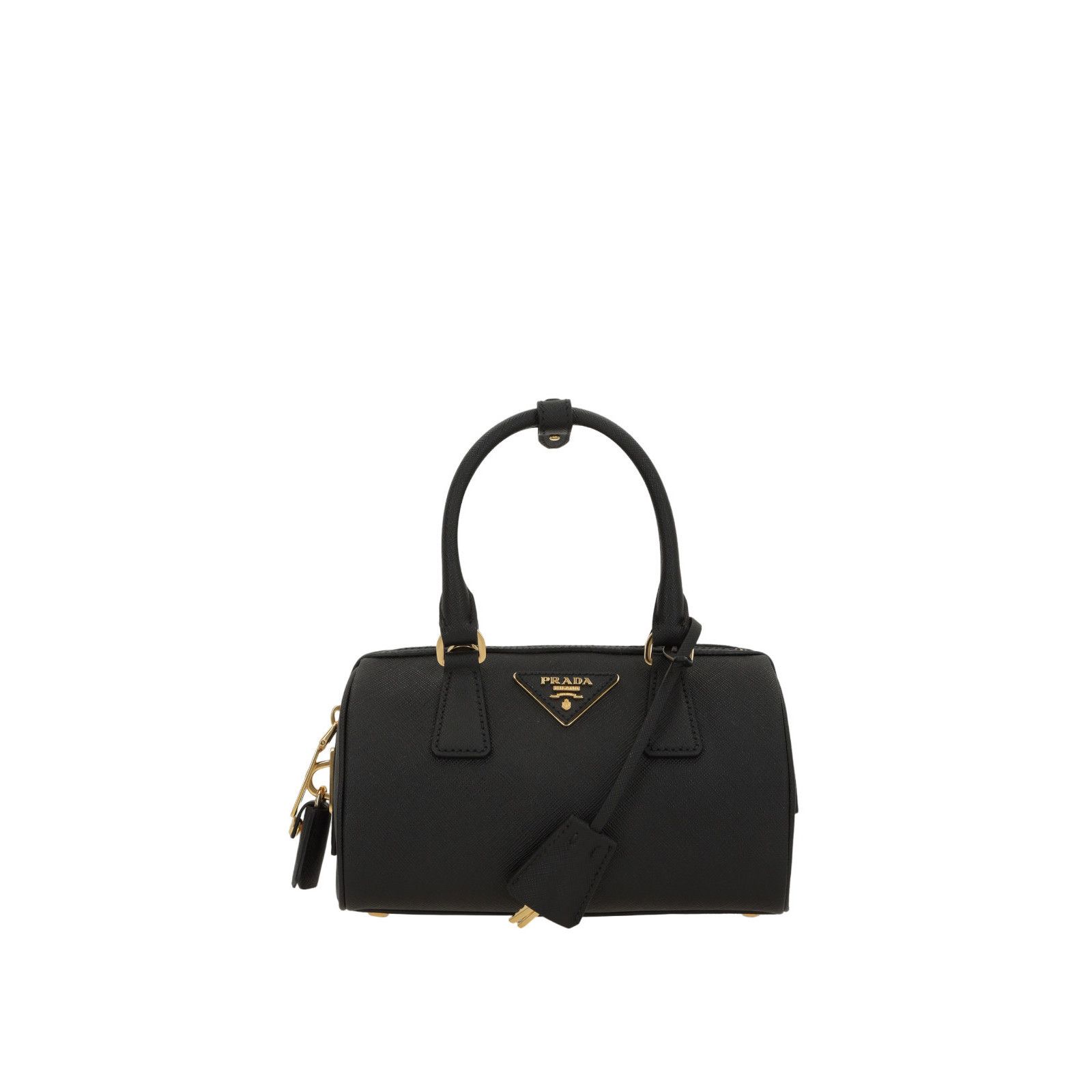 Prada PRADA Bowling Small Black Top Handle Bag New & Authentic Size ONE SIZE - 1 Thumbnail