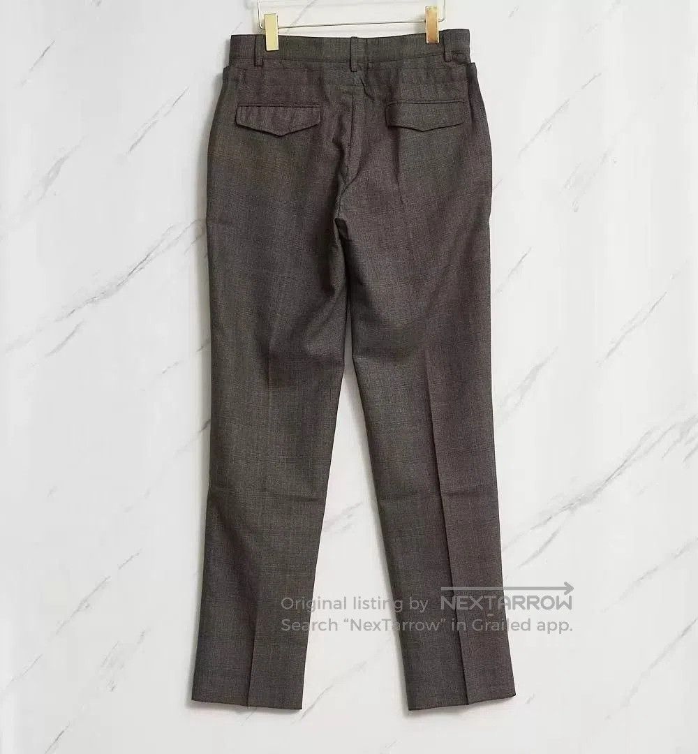 Saint Laurent Paris Saint Laurent Brown Check Drawstring Trousers. Size US 28 / EU 44 - 4 Thumbnail