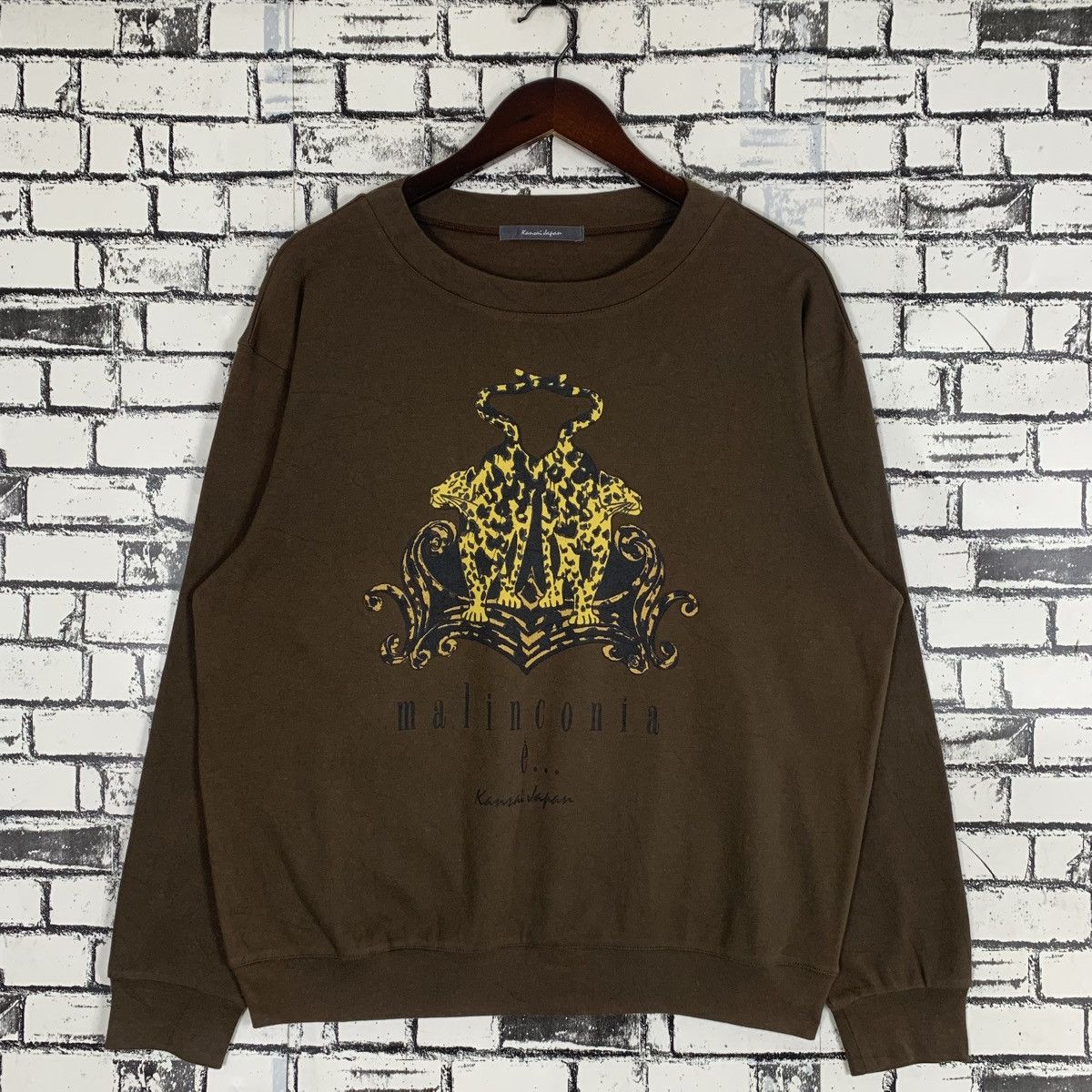 Designer × Vintage Vintage Kansai Yamamoto Fashion Designer Sweatshirt Crewneck Size M / US 6-8 / IT 42-44 - 1 Thumbnail