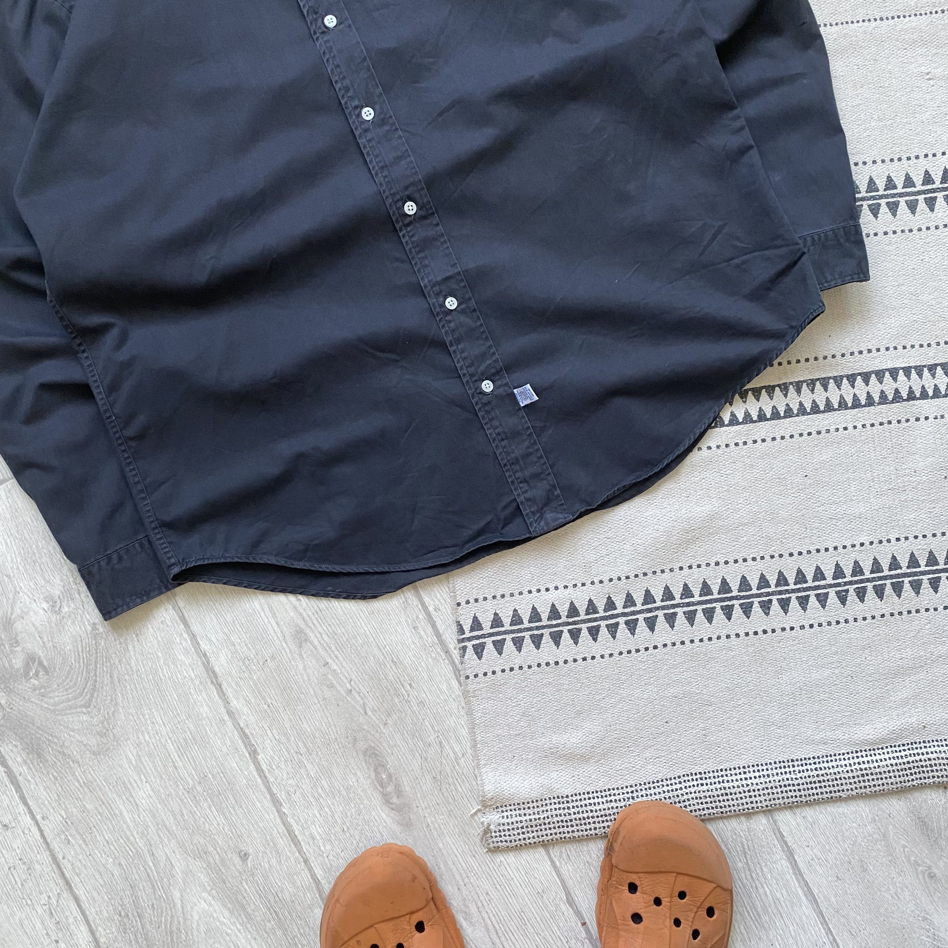 Polo Ralph Lauren 👔 Vintage 80-90s Polo Ralph Lauren Heavy Shirt Oldmoney Size US L / EU 52-54 / 3 - 3 Thumbnail