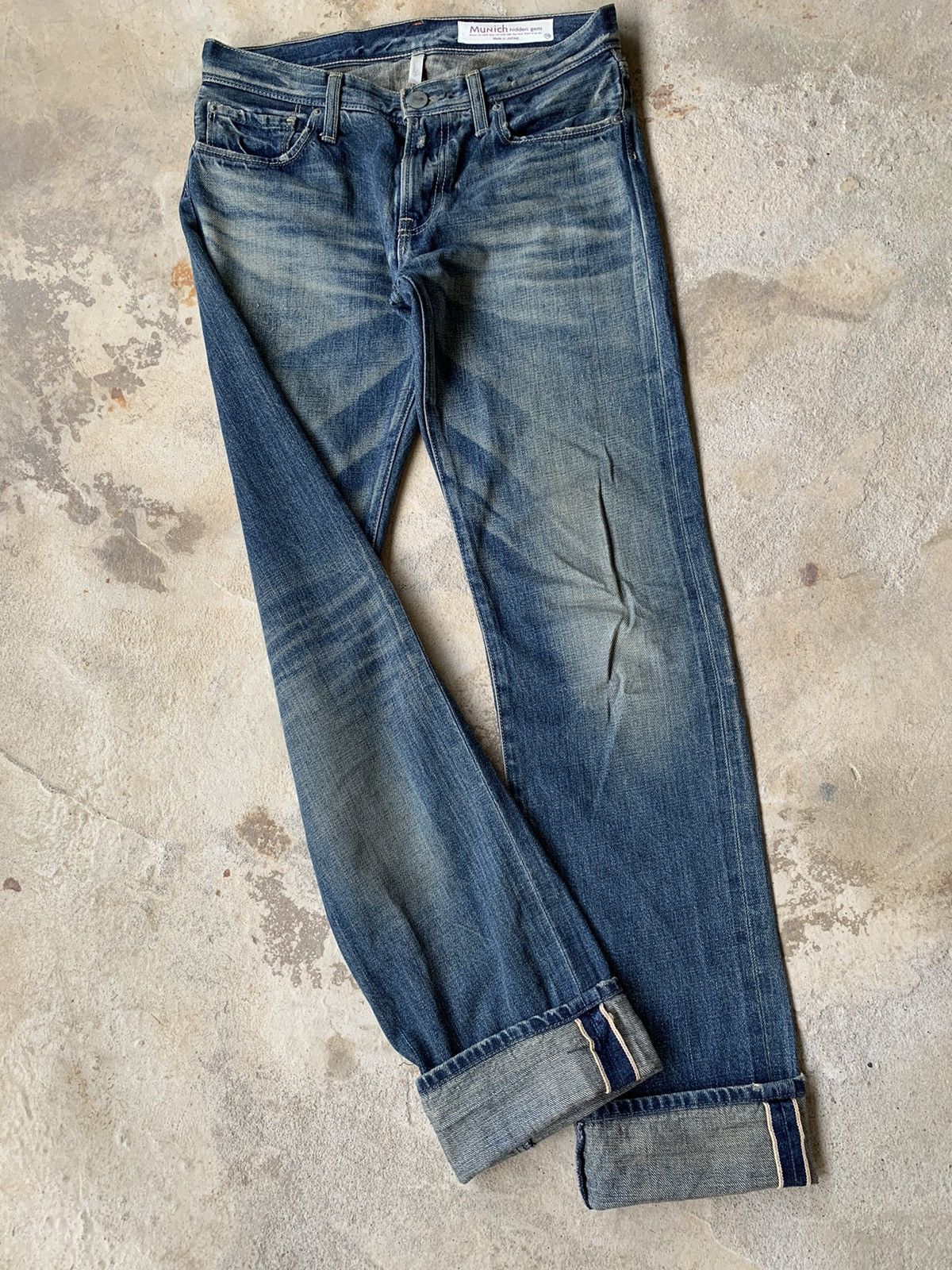 Japanese Brand Munich Hidden Gem Selvedge Distressed Denim Size US 30 / EU 46 - 4 Thumbnail