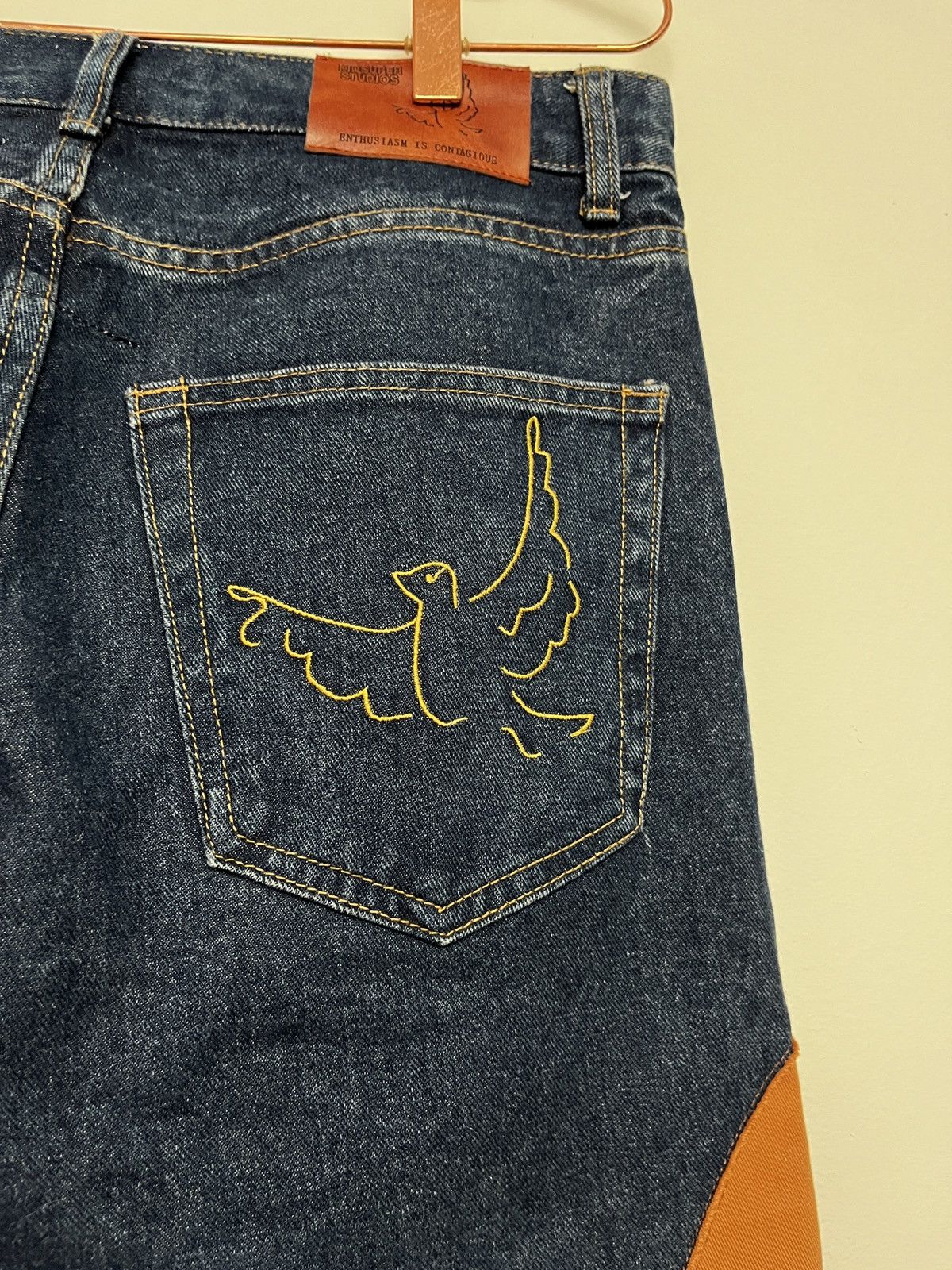 KidSuper Kid Super FW21 Stitched Face Jeans (unisex) Size US 30 / EU 46 - 13 Thumbnail