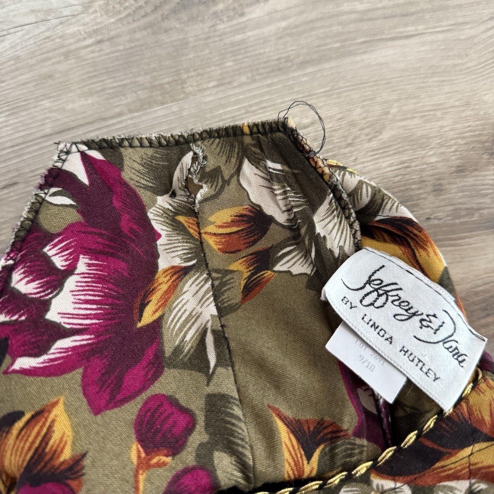 Vintage Vtg Jeffrey & Dara Floral Quilted Jacket 9/10 USA Hutley Size L / US 10 / IT 46 - 4 Thumbnail