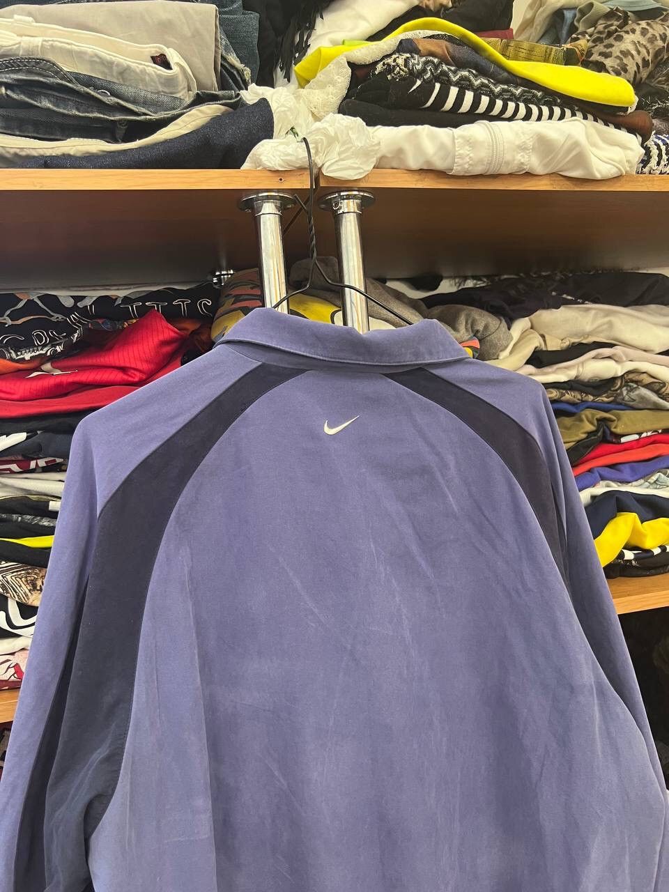 Nike Vintage Nike Swoosh Nylon Olympic Jacket Y2K L Size US L / EU 52-54 / 3 - 6 Thumbnail