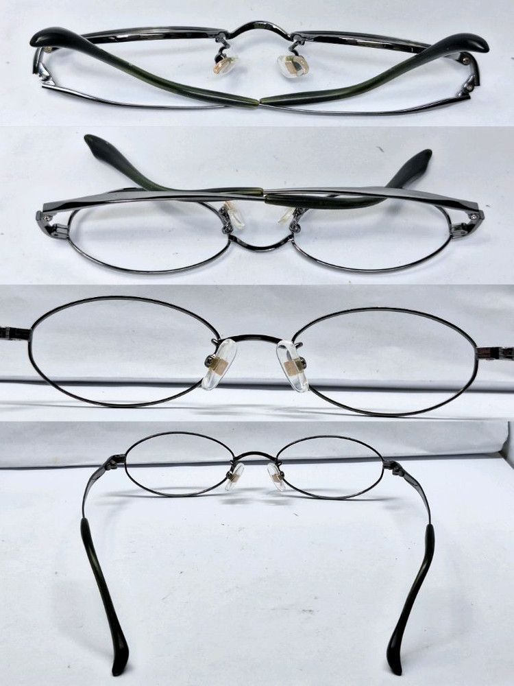 Other 90s FLEXY 41-7530 T-NT Shape Memory Alloy Slim Oval Glasses Size ONE SIZE - 3 Thumbnail