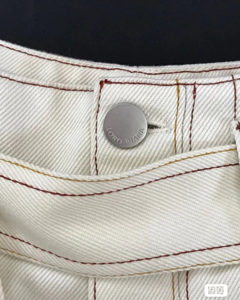 Loro Piana LORO PIANA White wide leg pants with a white sash Size 26" / US 2 / IT 38 - 3 Thumbnail