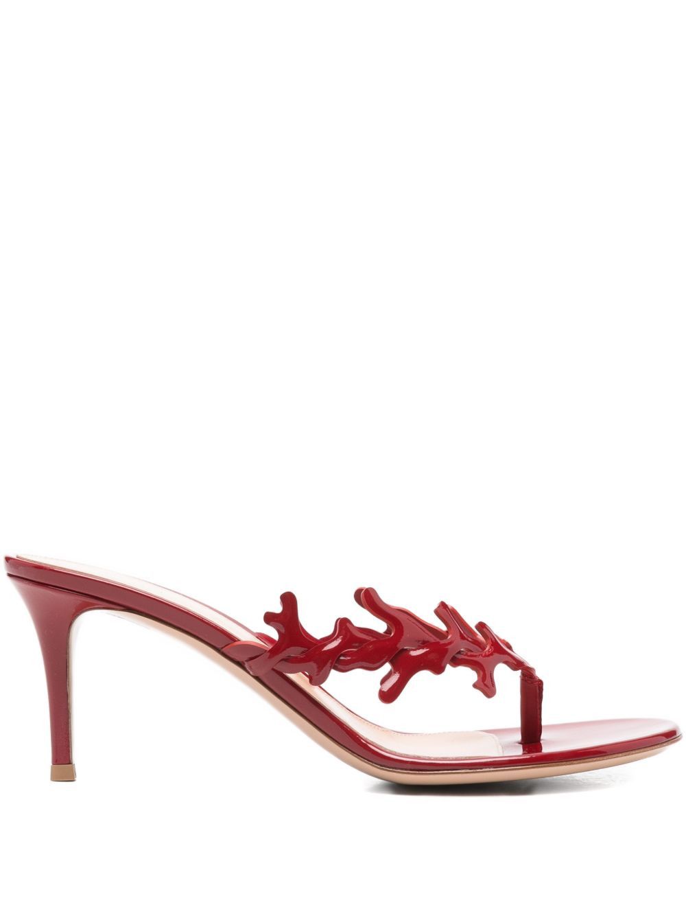 OCEAN PATENT LEATHER SANDALS
