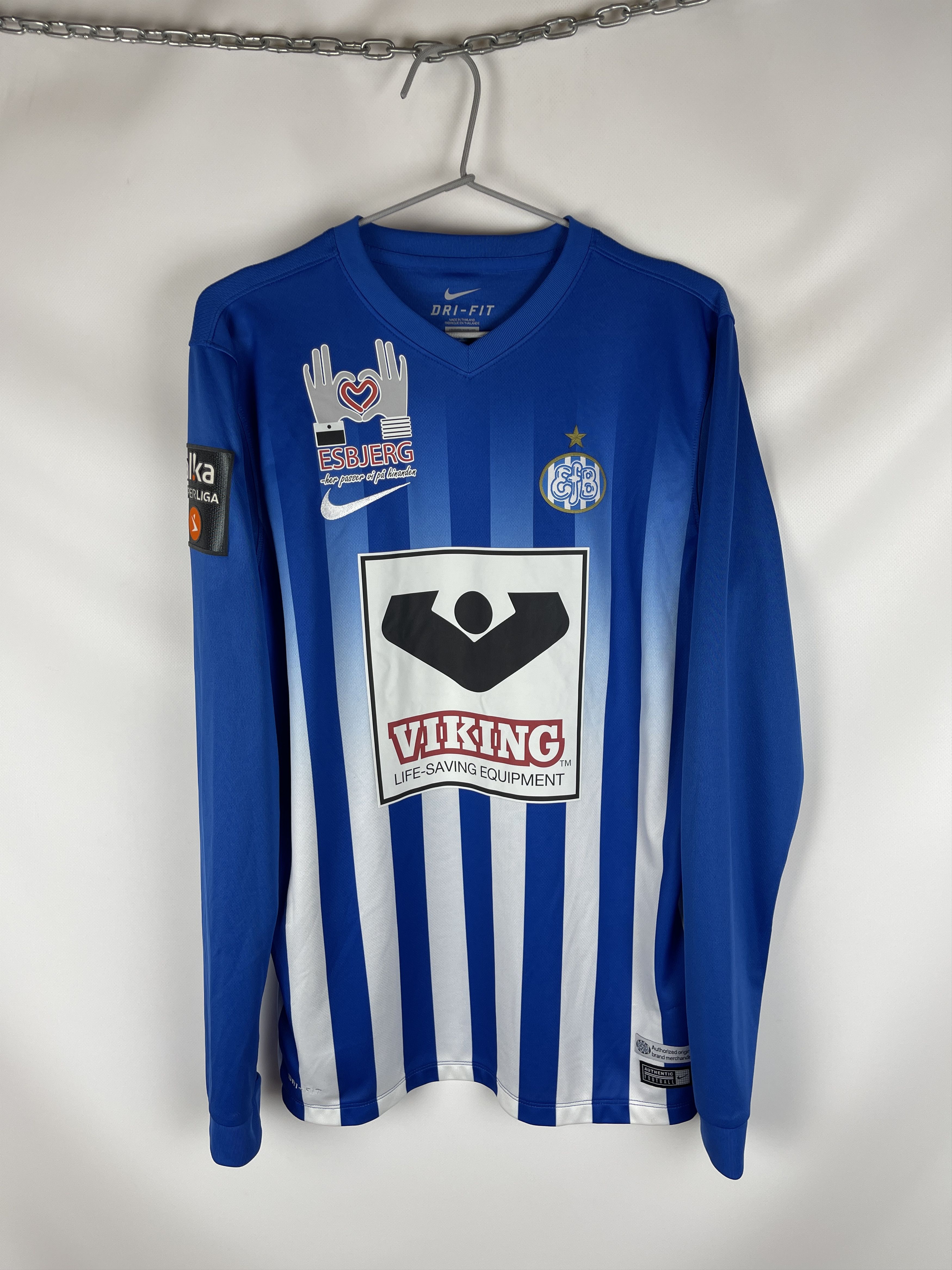 Nike Esbjerg fB 2016 2017 home #32 Hagelskjaer soccer jersey