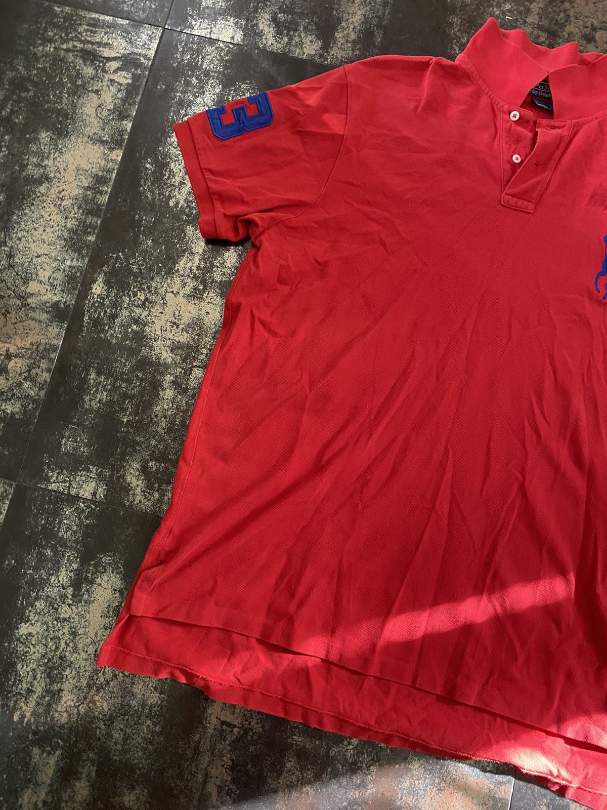 Polo Ralph Lauren × Vintage Polo Ralph Lauren Big Logo distressed rugby polo Size US XXL / EU 58 / 5 - 2 Thumbnail