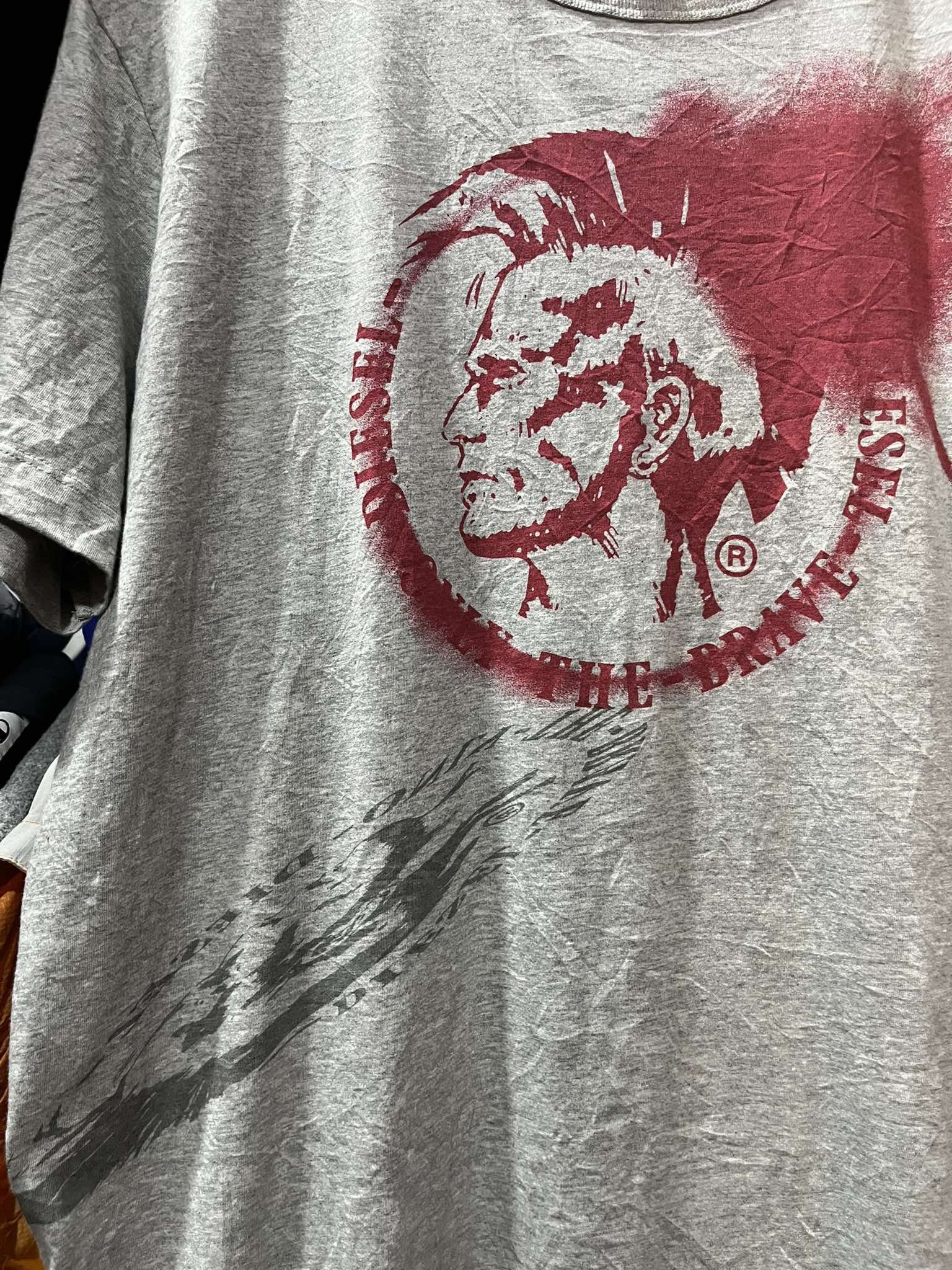 Diesel Diesel Only The Brave Tee Big Logo Y2K Size US XXL / EU 58 / 5 - 2 Thumbnail
