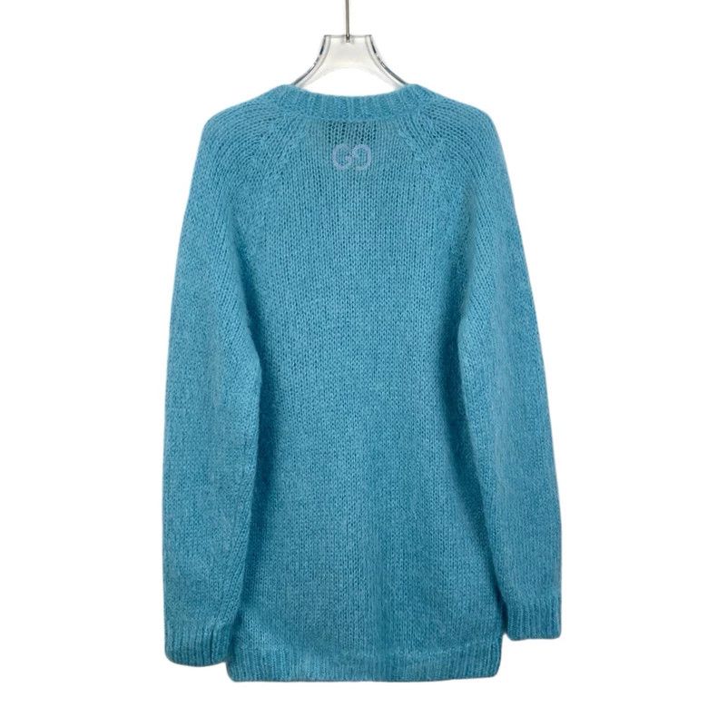 Gucci Gucci Blue horsehair knitted cardigan jacket 2502-Nextarrow Size US XS / EU 42 / 0 - 2 Thumbnail