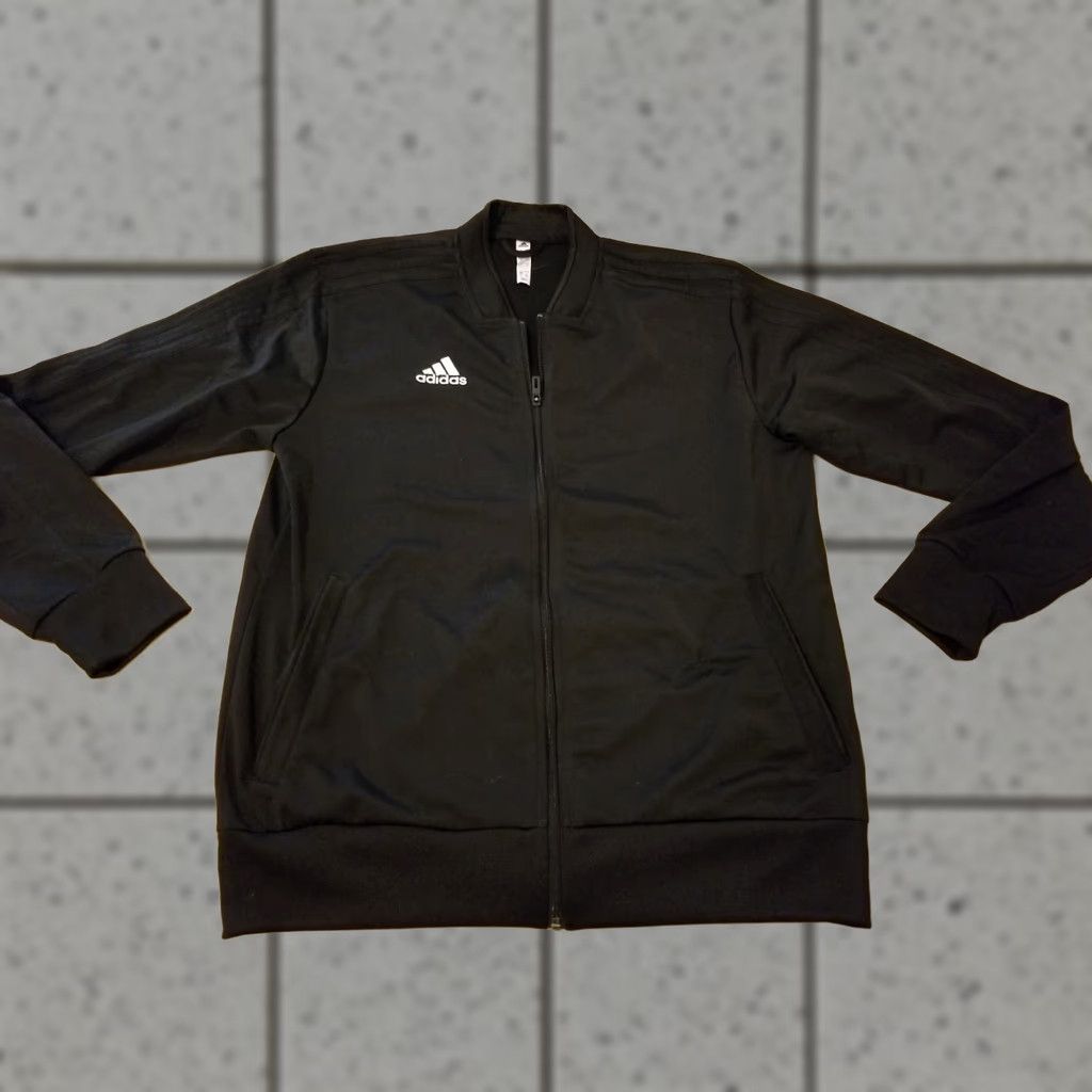 Adidas adidas Jacket Mens L Black Athletic Gym Workout Basic Jacket Size US L / EU 52-54 / 3 - 1 Thumbnail