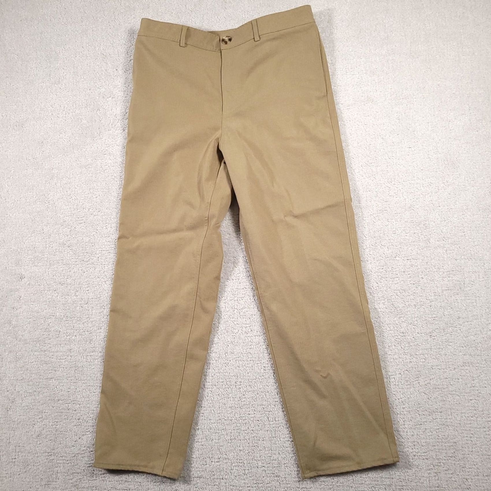 Express VINTAGE Express X Rachel Zoe Pants Women's 32X30 33X28.5Tan Editor High Rise Twill Dress Pants (Regular) Womens Size 24" / US 00 / IT 34 - 2 Thumbnail