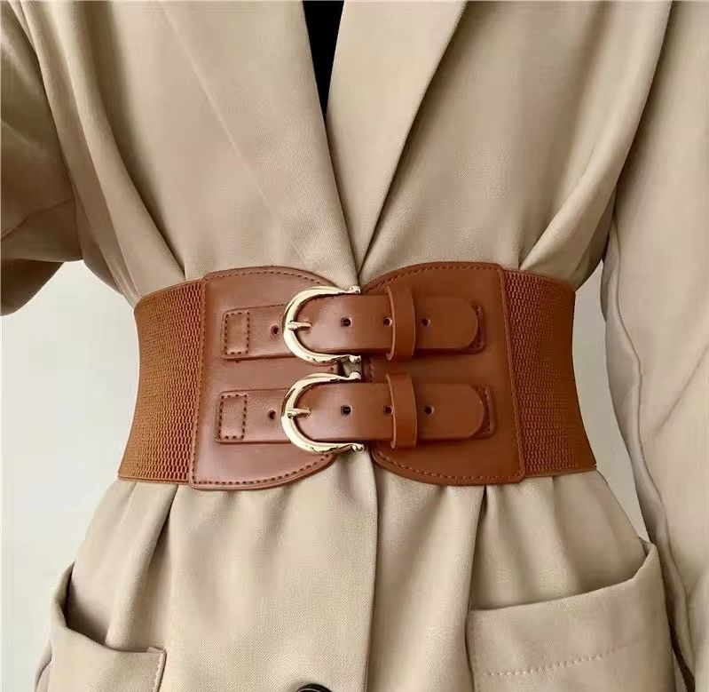 Vintage Vintage Pin Buckle Elastic Belt Size ONE SIZE - 1 Thumbnail