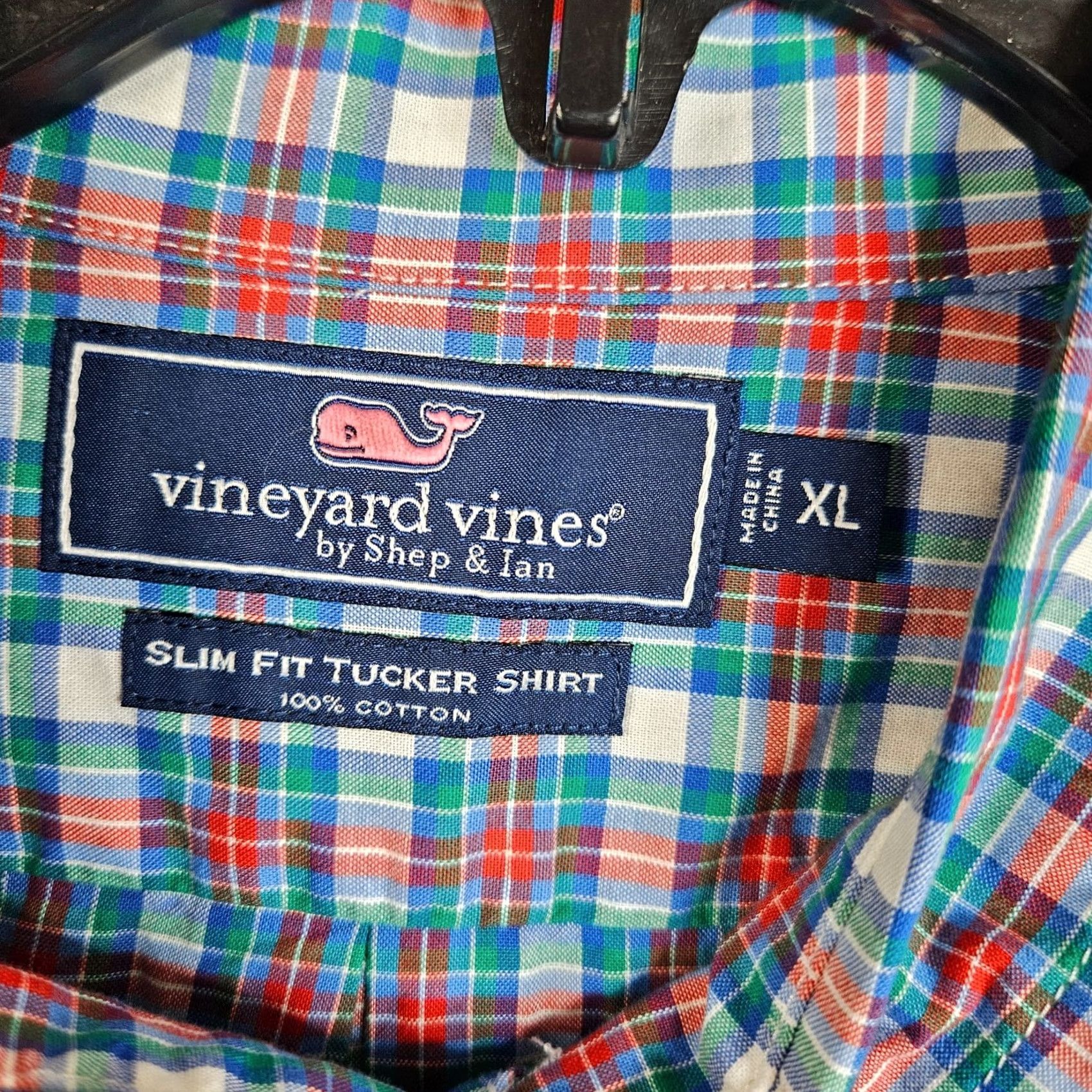 Vineyard Vines Vineyard Vines Button-Up Shirt Tucker Men’s Plaid Long Sleeve XL Slim Fit? Size US XL / EU 56 / 4 - 8 Thumbnail