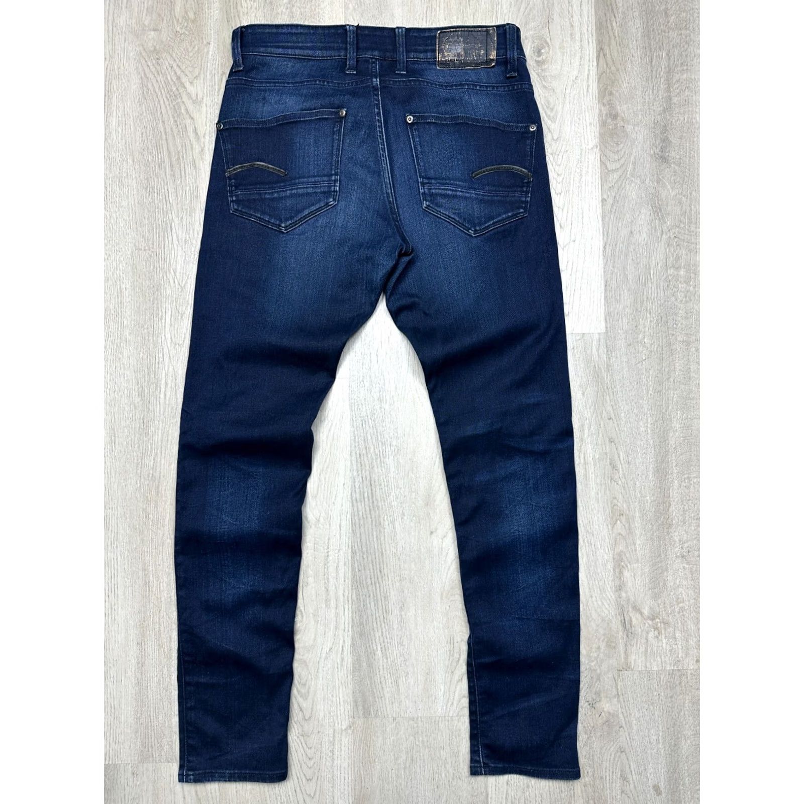 G-Star G Star Raw Mens Revend Super Slim Denim Jeans Size 33 Blue Slim Regular 33 in Inseam 78 cm 32 in Mens Jeans Size US 33 - 7 Thumbnail