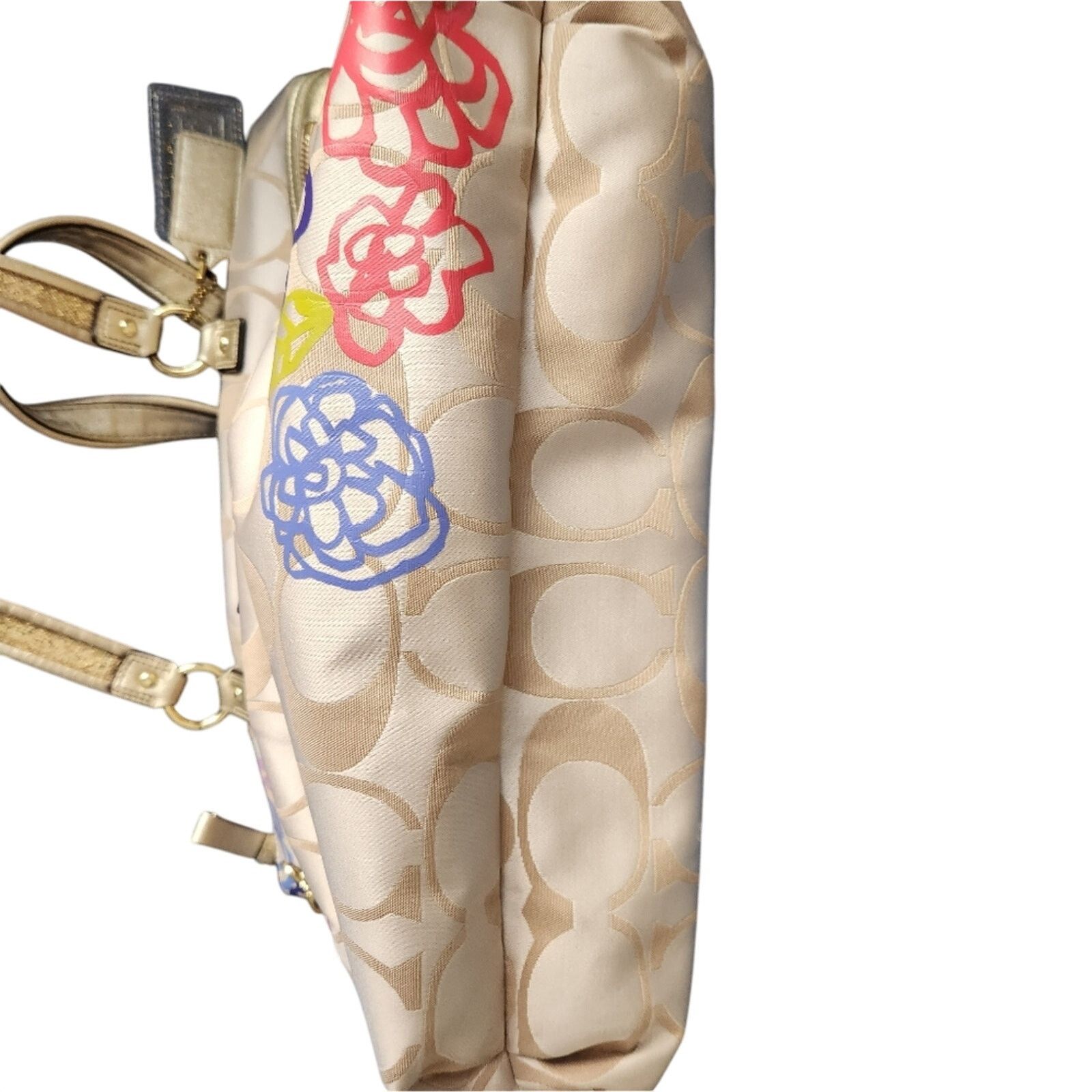 Coach Coach Y2K Gold Floral Tot Size ONE SIZE - 3 Thumbnail