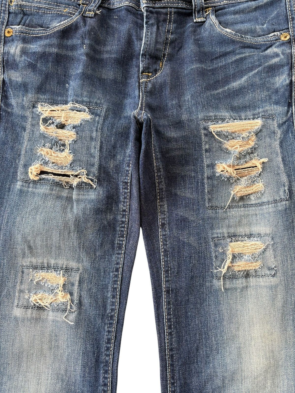 Hysteric Glamour Vintage Japanese Brand Rusty Distressed Low Rise Flare Jeans Size 31" - 5 Thumbnail