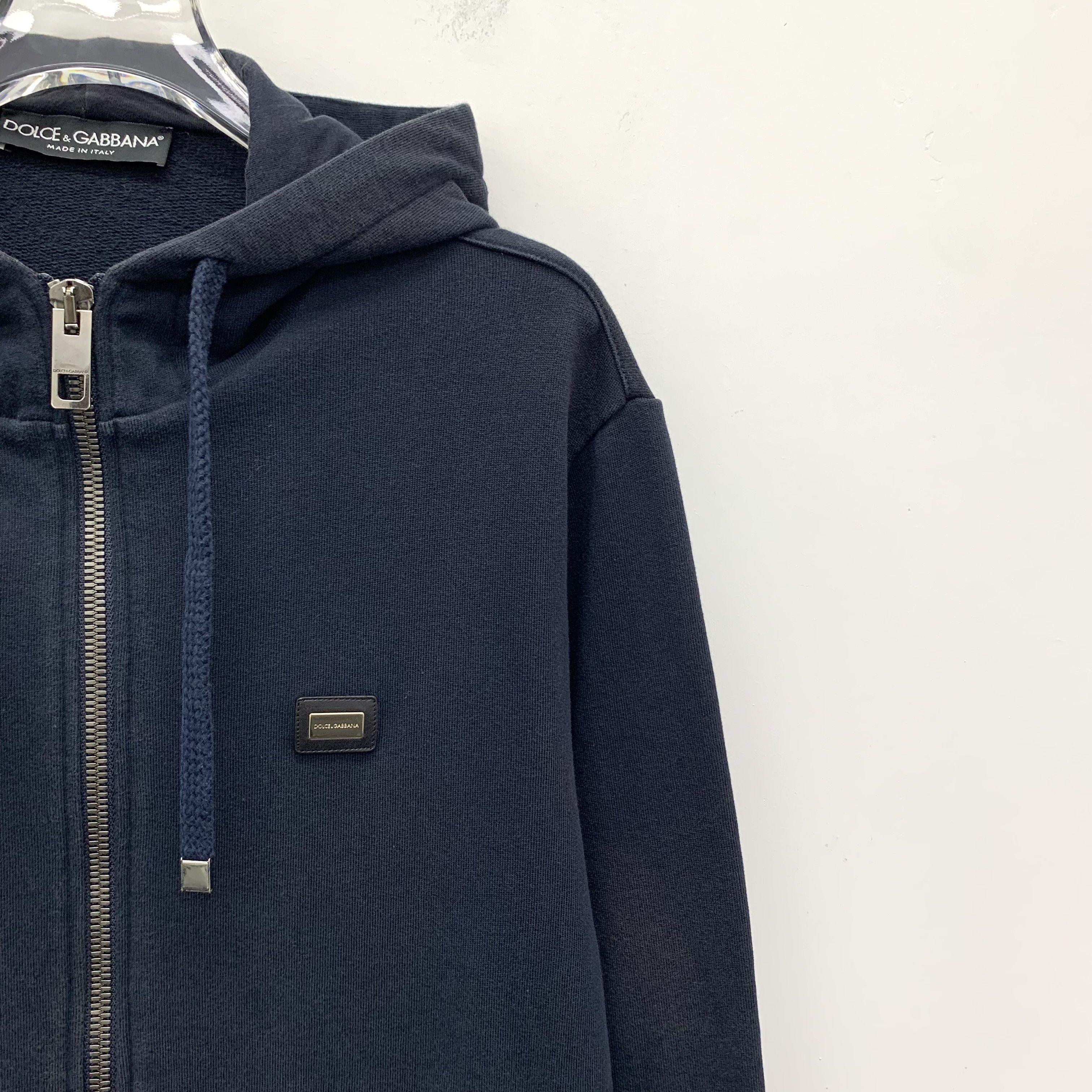 Dolce & Gabbana Dolce & Gabbana Blue Logo Hoodie Jacket (XL) Size US XL / EU 56 / 4 - 8 Thumbnail