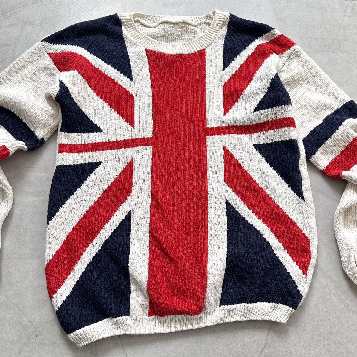 Hysteric Glamour × Undercover 00s British London Flag Knit Sweater LGB Galliano Style Size M / US 6-8 / IT 42-44 - 4 Thumbnail