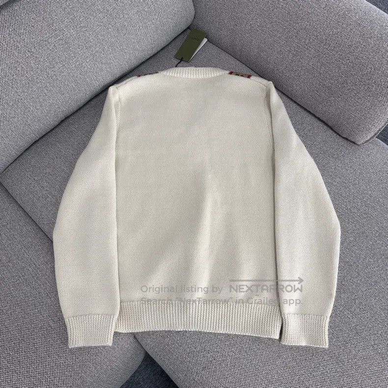 Other Gucci V-neck logo long-sleeved woollen pullover sweater Size US S / EU 44-46 / 1 - 2 Thumbnail