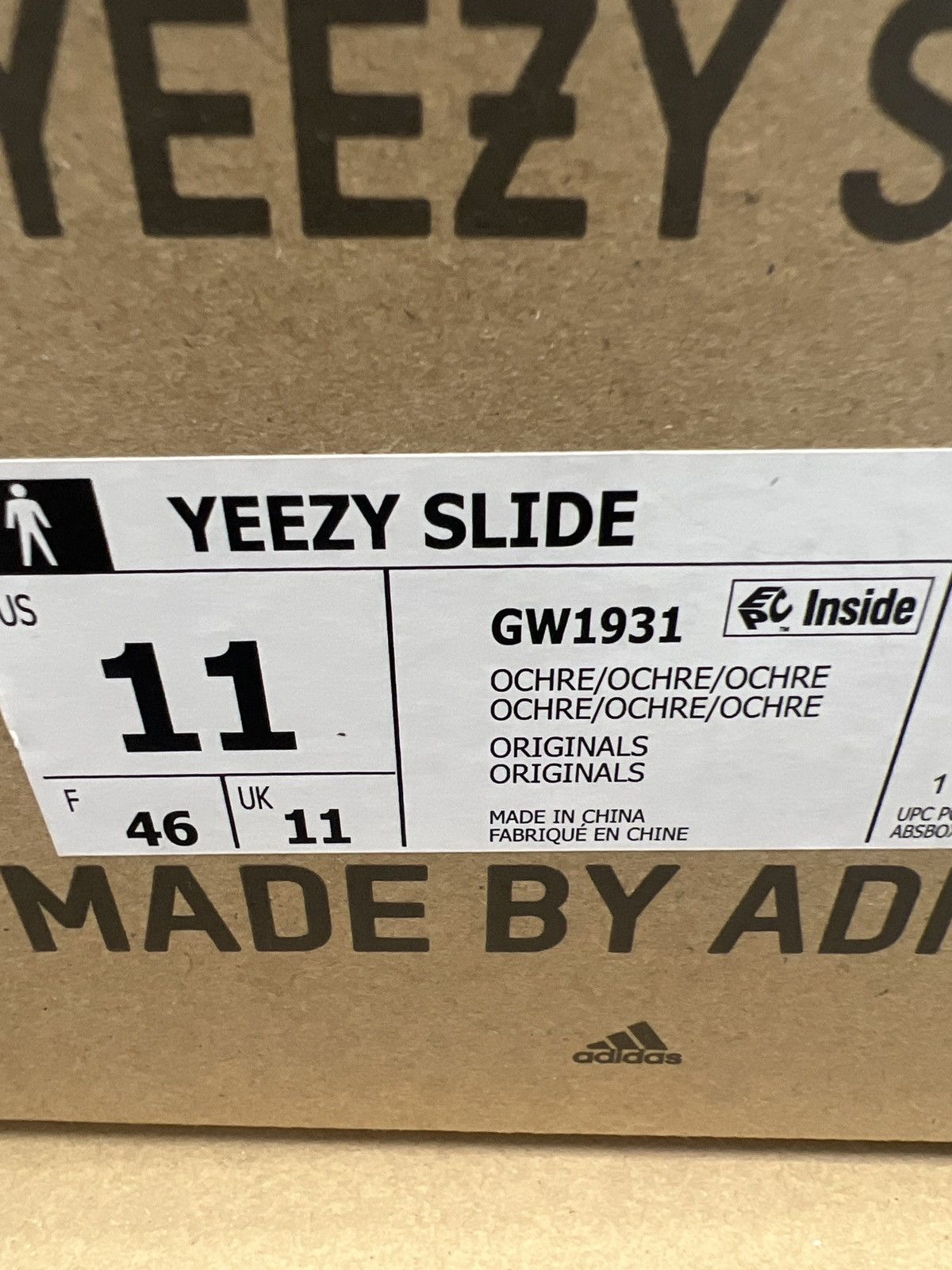 Adidas Adidas yeezy slides ochre Size US 11 / EU 44 - 10 Thumbnail