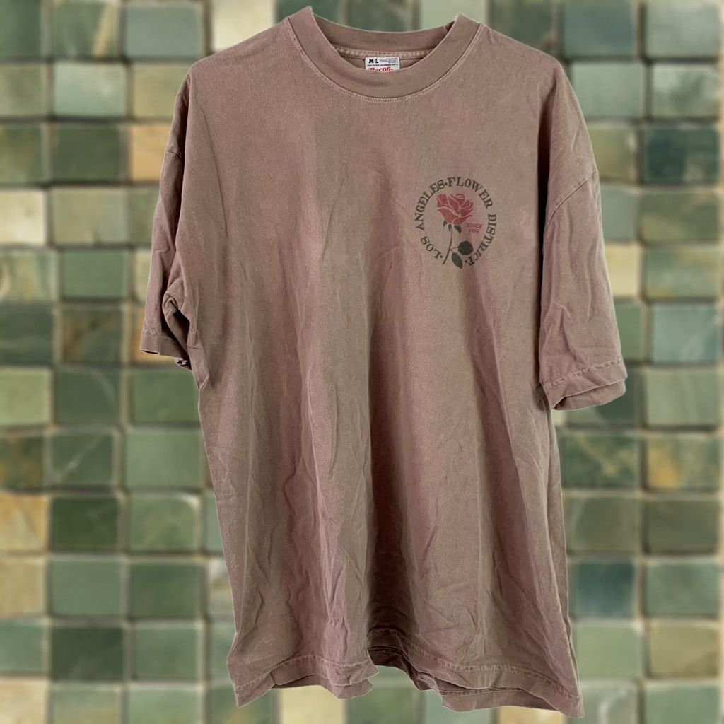 Vintage Bacon Lettuce Tomato T-Shirt Brown M/L Women V-Neck Short Sleeve Flower Logo Casual Shirt Size M / US 6-8 / IT 42-44 - 1 Thumbnail