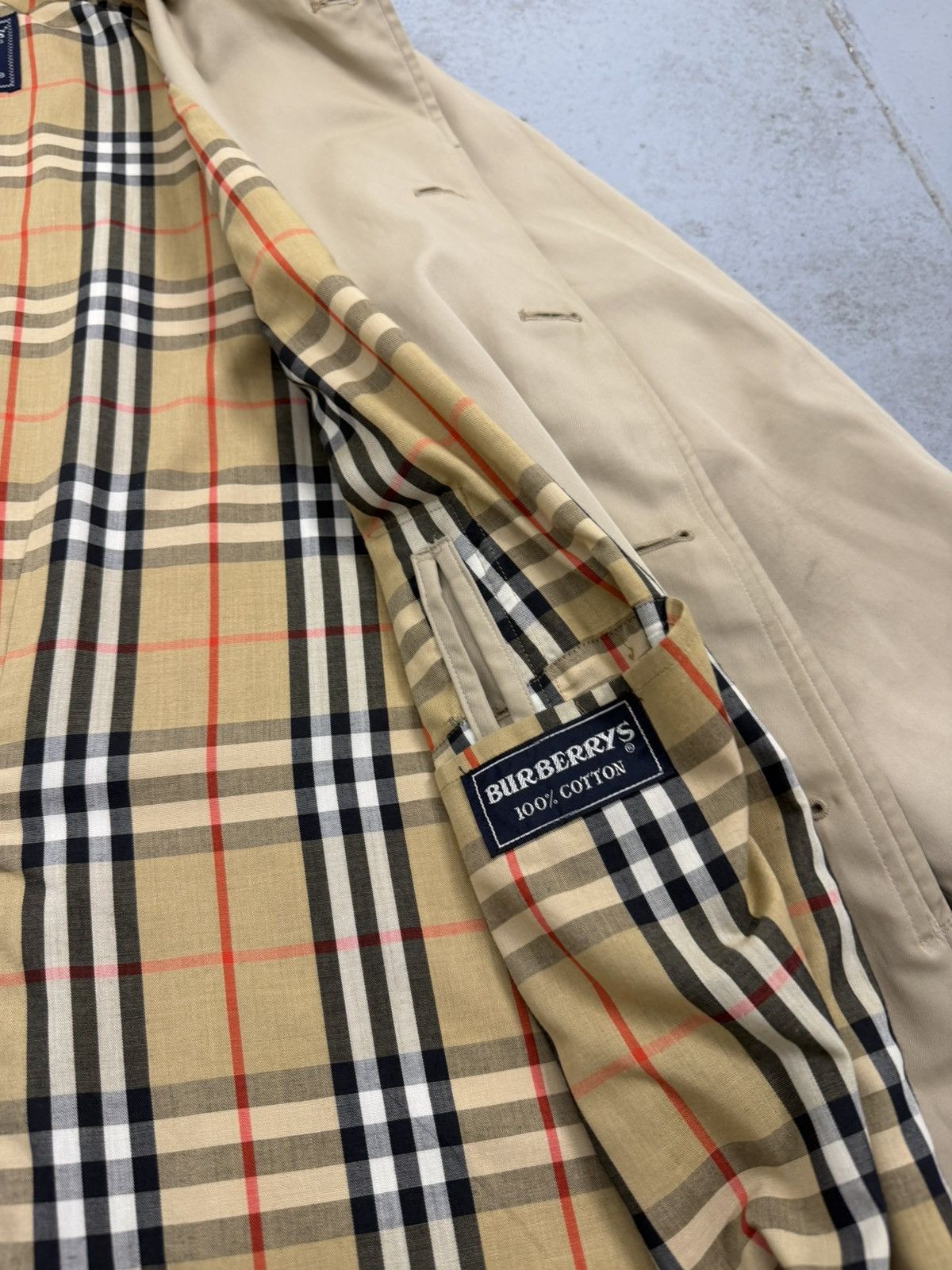 Burberry Vintage Burberrys Nova Check Trench Coat Size US M / EU 48-50 / 2 - 13 Thumbnail