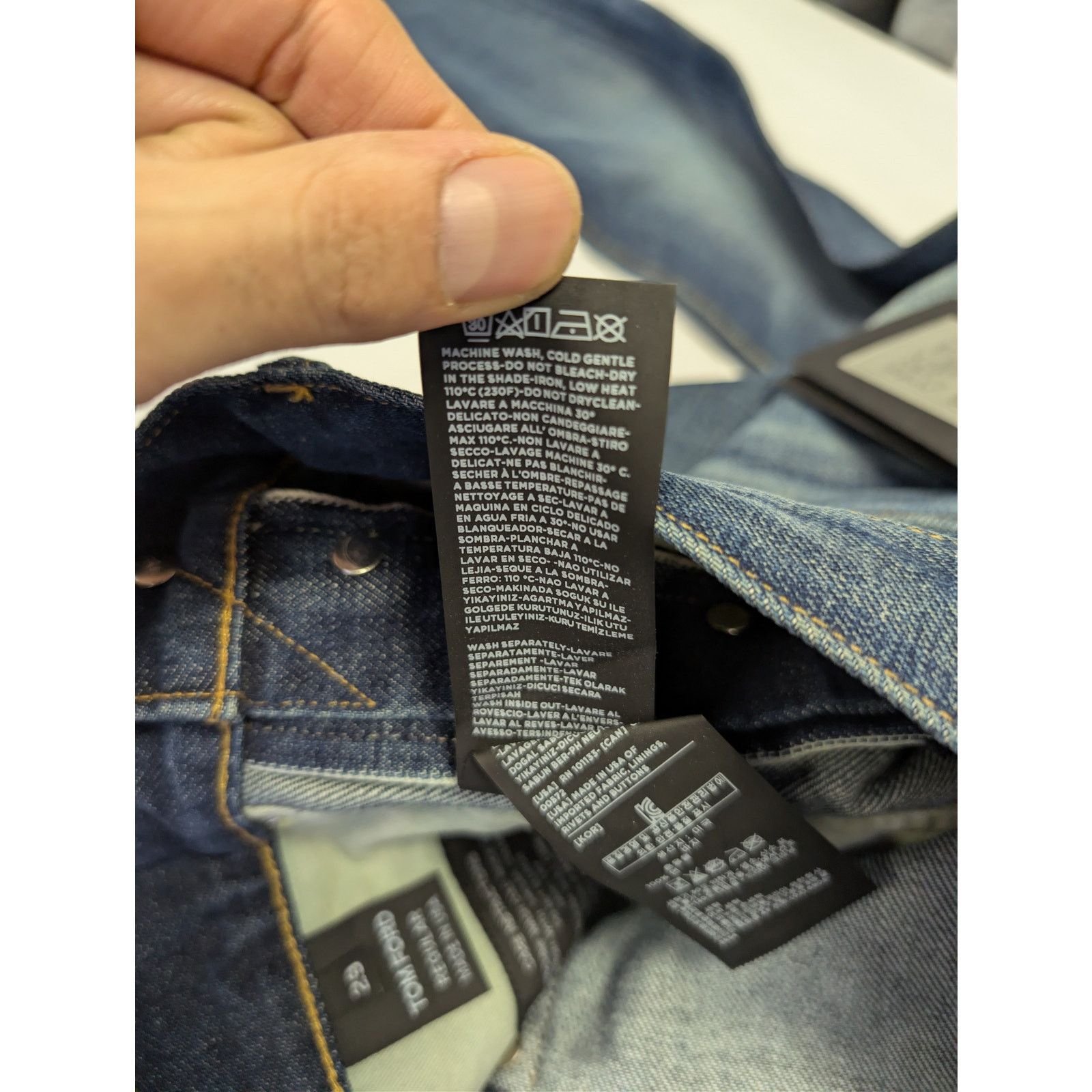 Tom Ford o1rshd1 Regular Denim Jeans in Blue Size US 29 - 17 Thumbnail