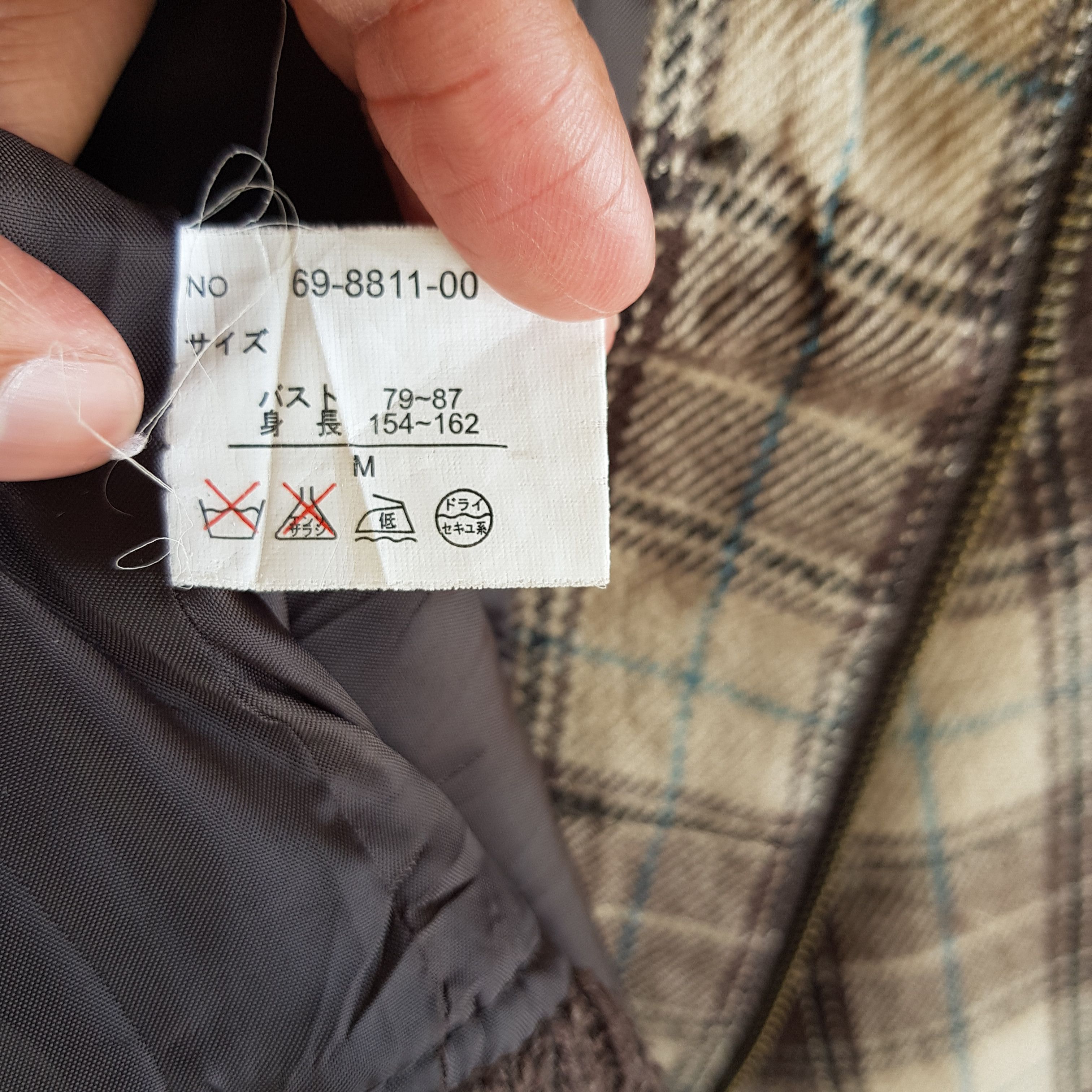 Japanese Brand × Vintage Vintage 90s Estacot Japanese Plaid Tartan Wool Jackets Size US S / EU 44-46 / 1 - 7 Thumbnail