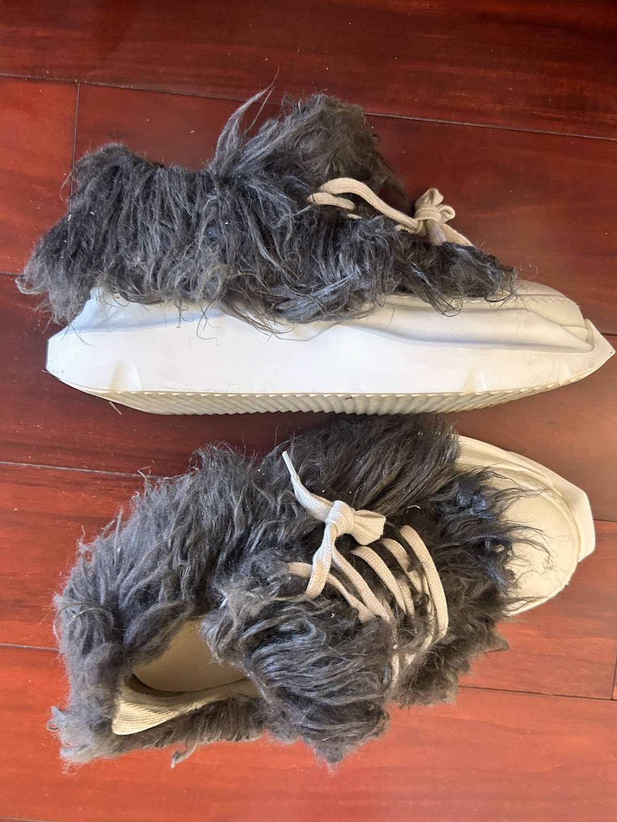 Rick Owens × Rick Owens Drkshdw Rick Owens Hairy Ramones Low Size US 7.5 / EU 40-41 - 10 Thumbnail