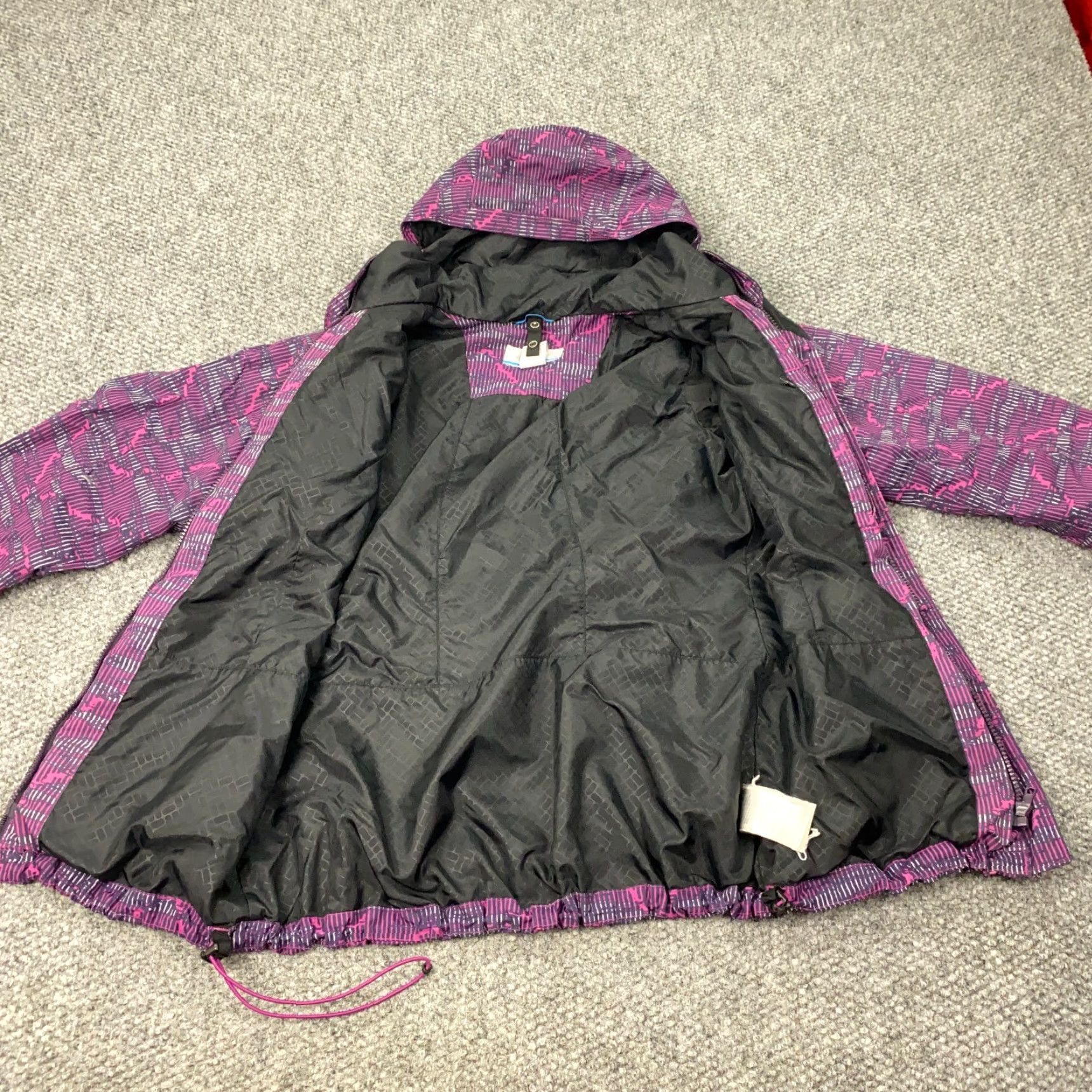 Rains Columbia Jacket Womens M Purple Windbreaker 3-in-1 Zip Hooded Water Resistant Pockets Removable Lining Ski Weathergear Full Zip Size M / US 6-8 / IT 42-44 - 6 Thumbnail