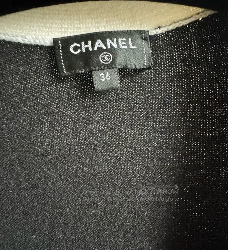 Chanel Chanel 22c Peace Pigeon Black and White Cashmere Cardigan Size XS / US 0-2 / IT 36-38 - 5 Thumbnail