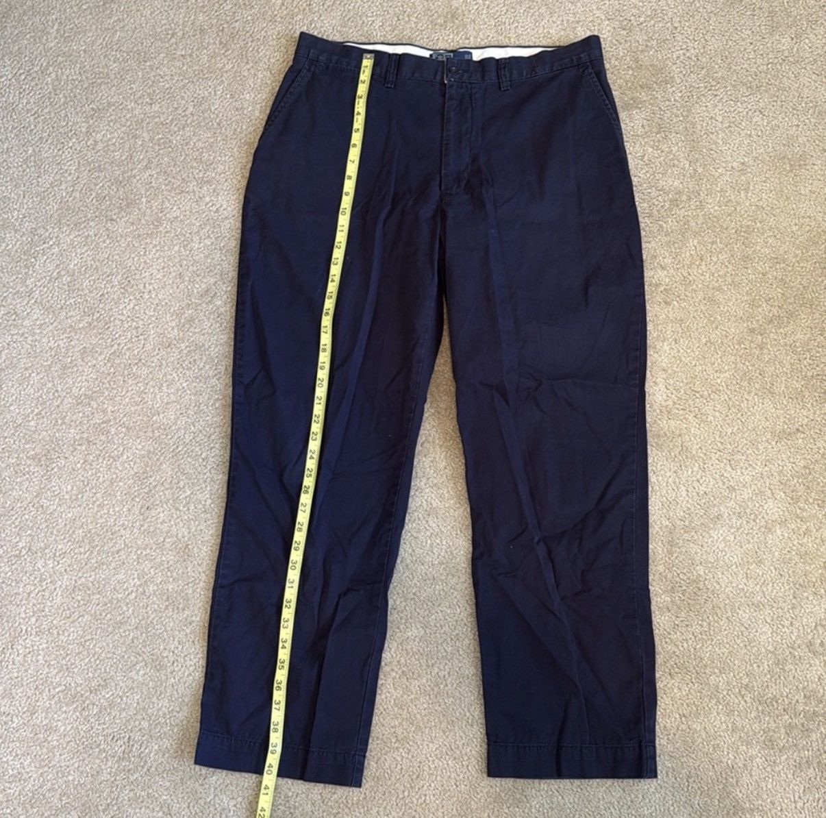 Polo Ralph Lauren Polo Ralph Lauren 100% Cotton Navy Blue Chinos Size US 36 / EU 52 - 3 Thumbnail