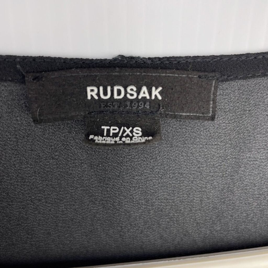 Rudsak RUDSAK Sheer Suede Gothic Rock Black Tank Top Blouse Size XS Size XS / US 0-2 / IT 36-38 - 8 Thumbnail