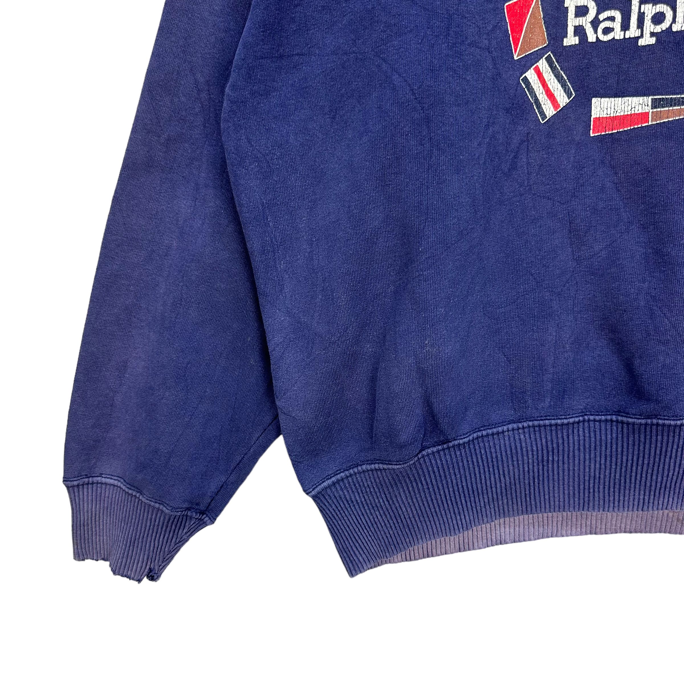 Polo Ralph Lauren TRASHED🔥 POLO RALPH LAUREN BIG LOGO SWEATSHIRTS #7749-168 Size US L / EU 52-54 / 3 - 5 Thumbnail